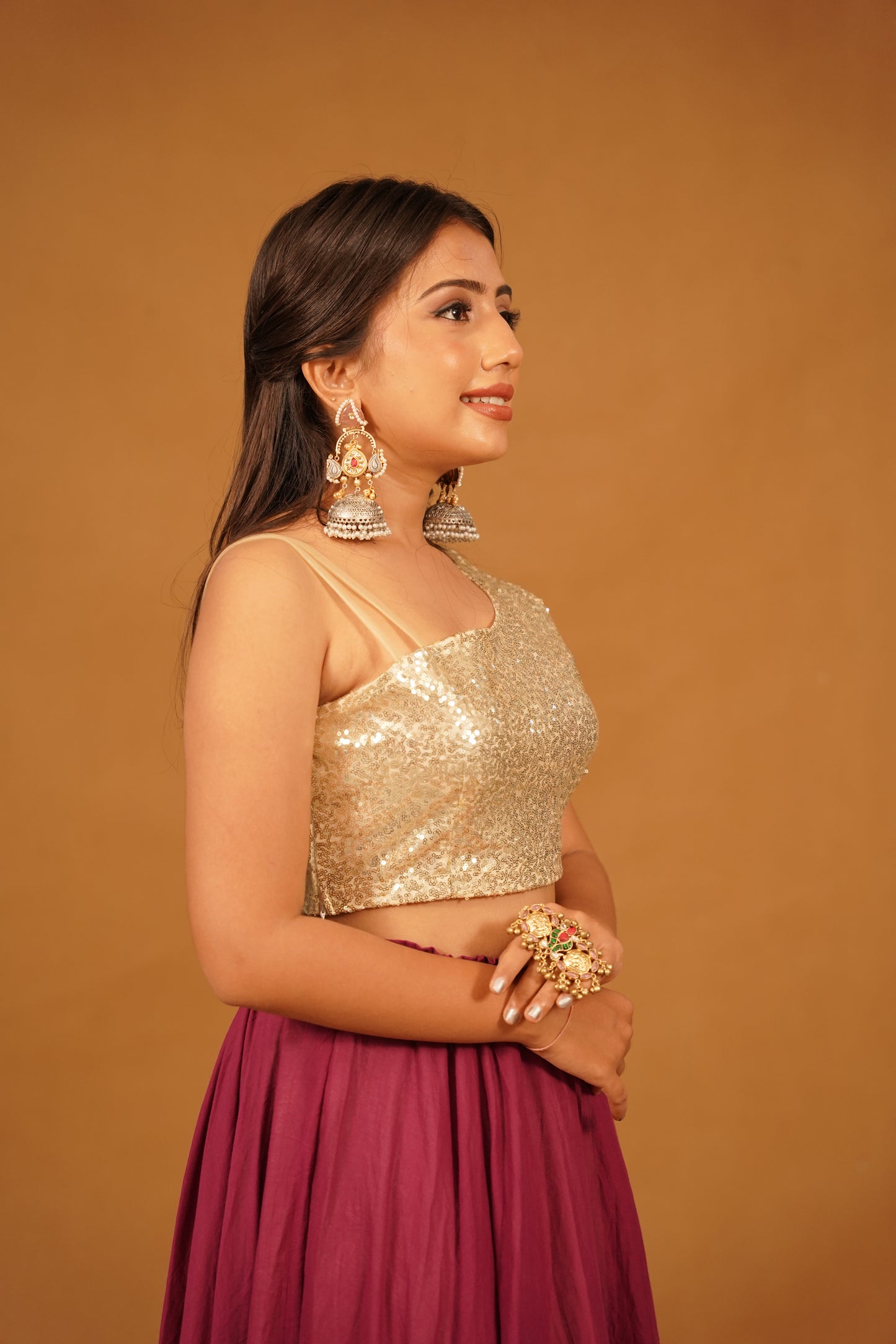 WINE SEQUENCE MUL SKIRT