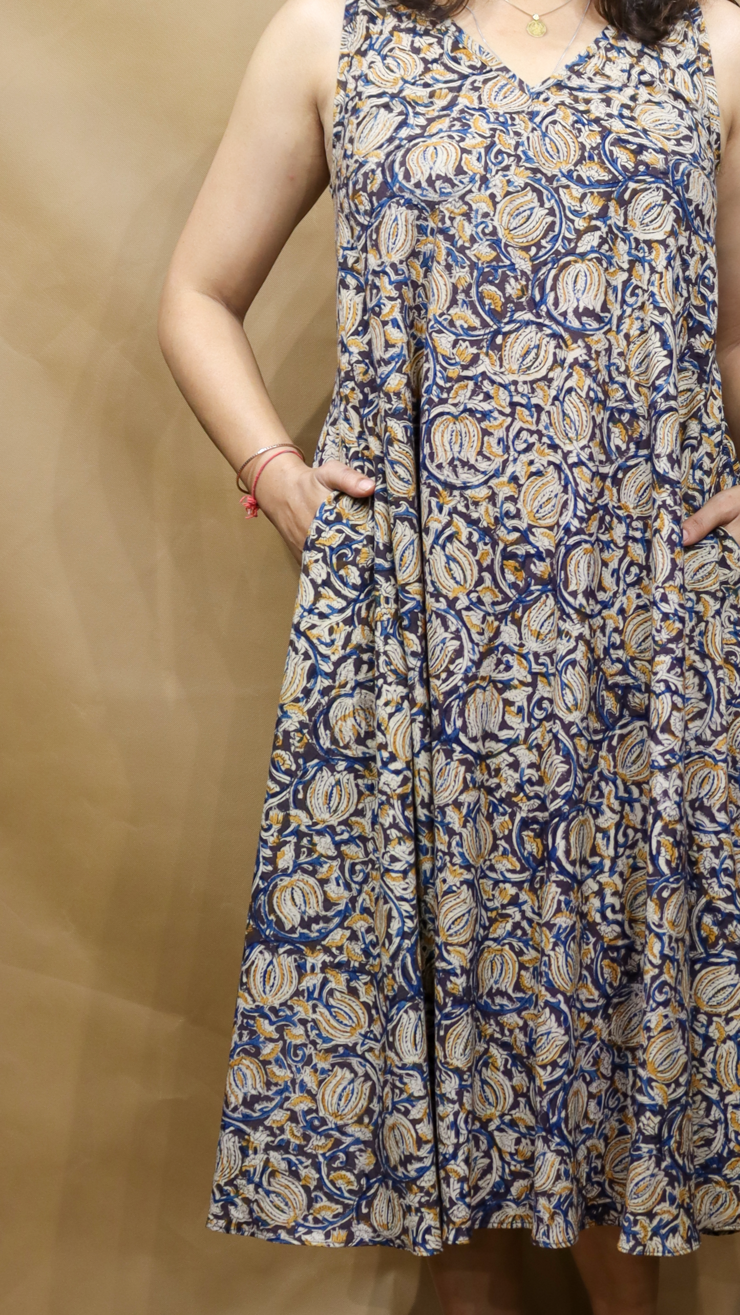 The Monsoon Kalamkari Circular Dress