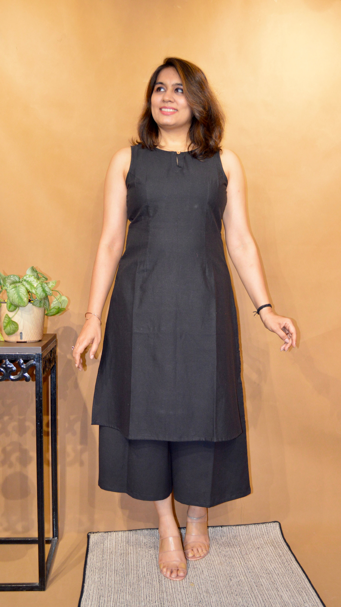 The All Time Black Culottes Set