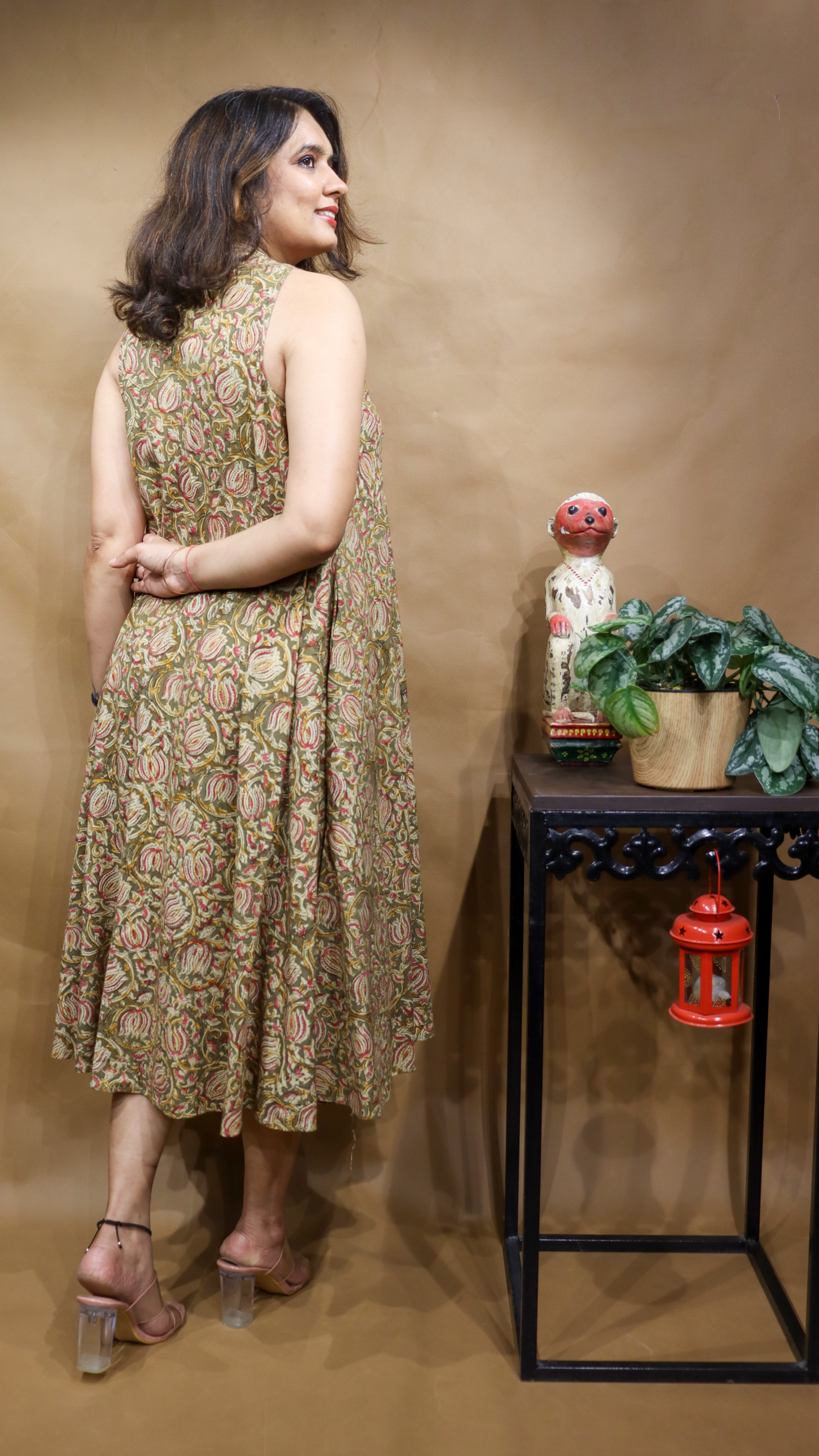 The Rustleaf Kalamkari Circular Dress