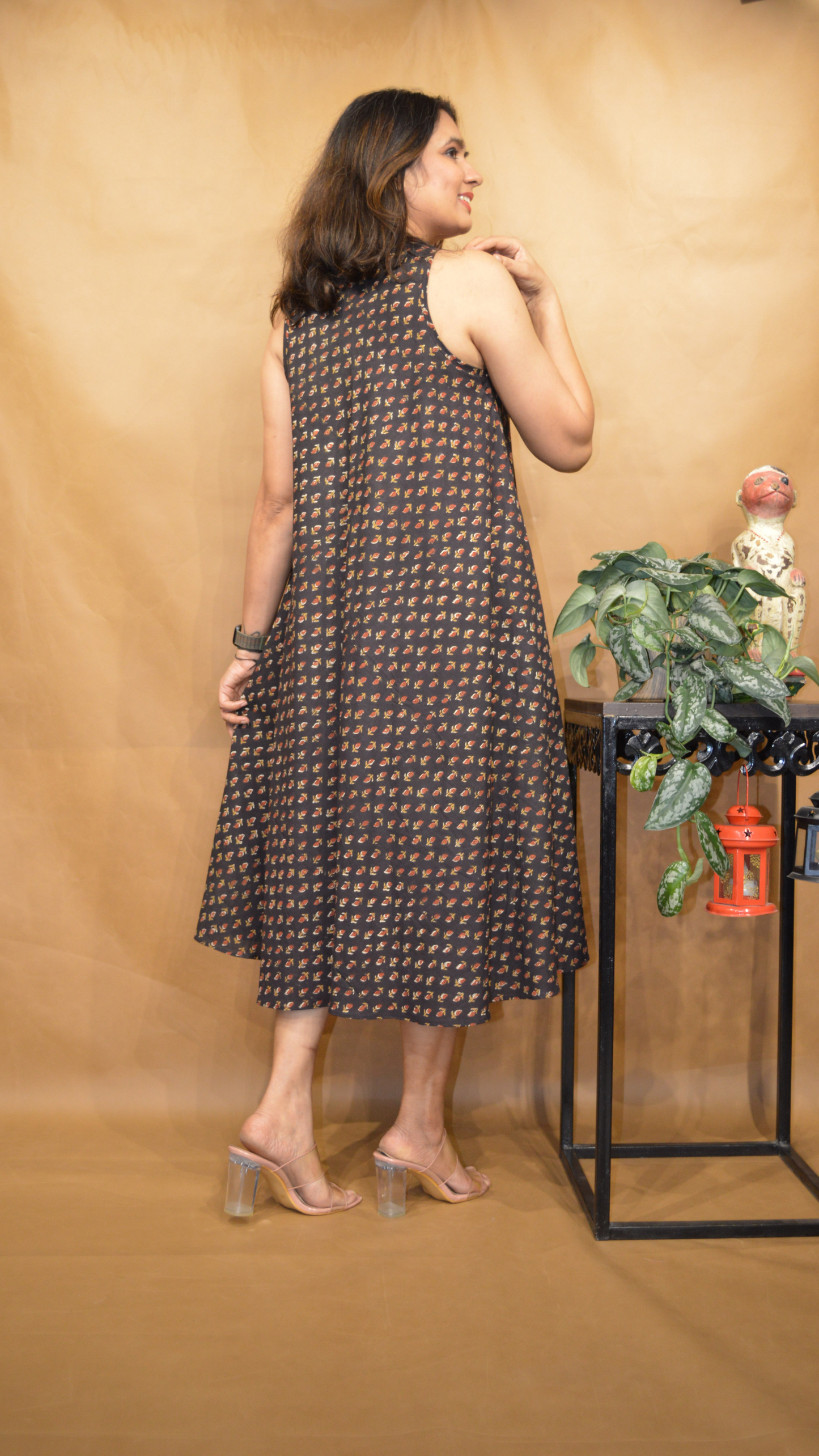 The Sundarban Bloom Kalamkari Circular Dress