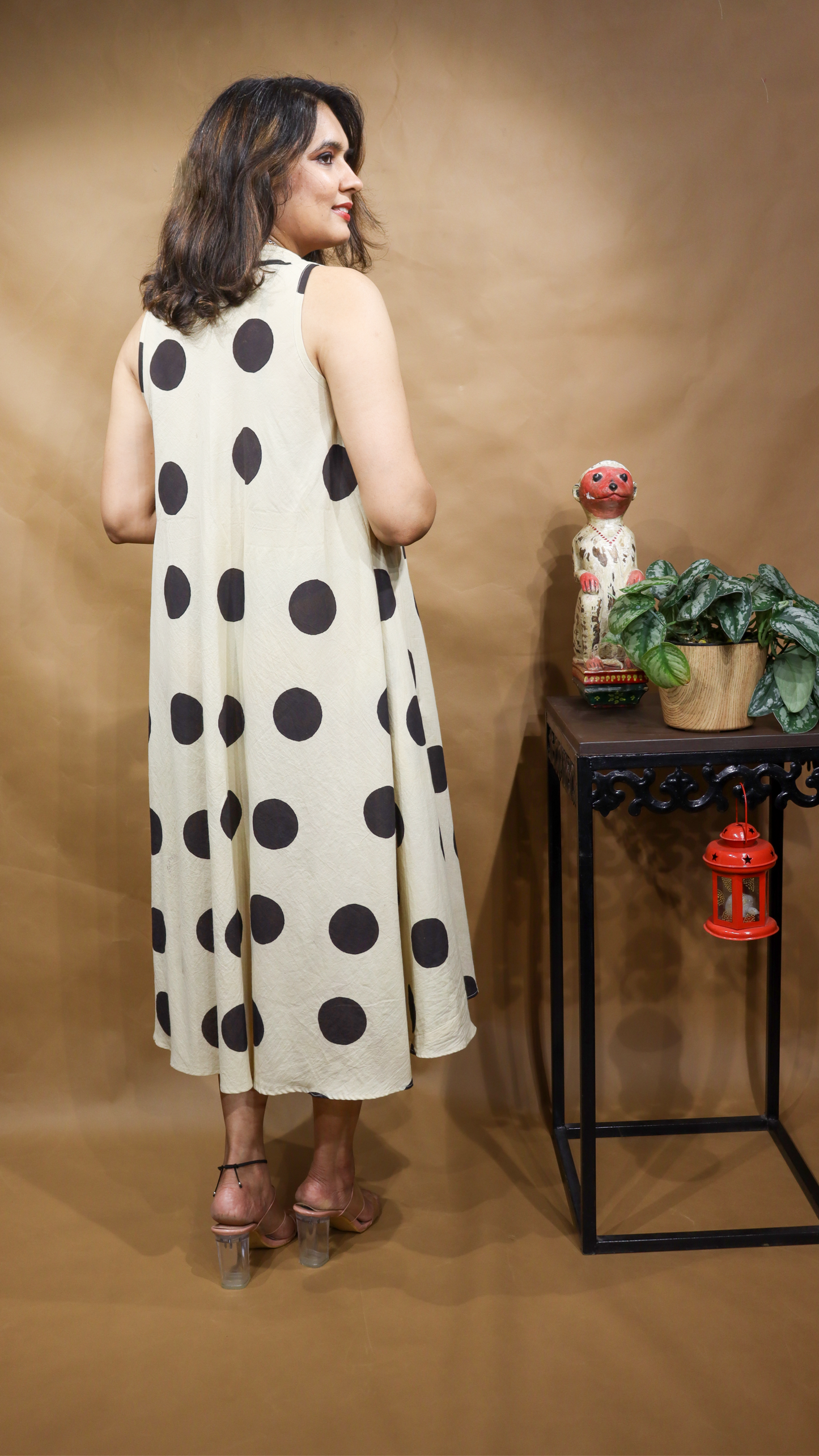 The Moonlit Polka Circular Dress