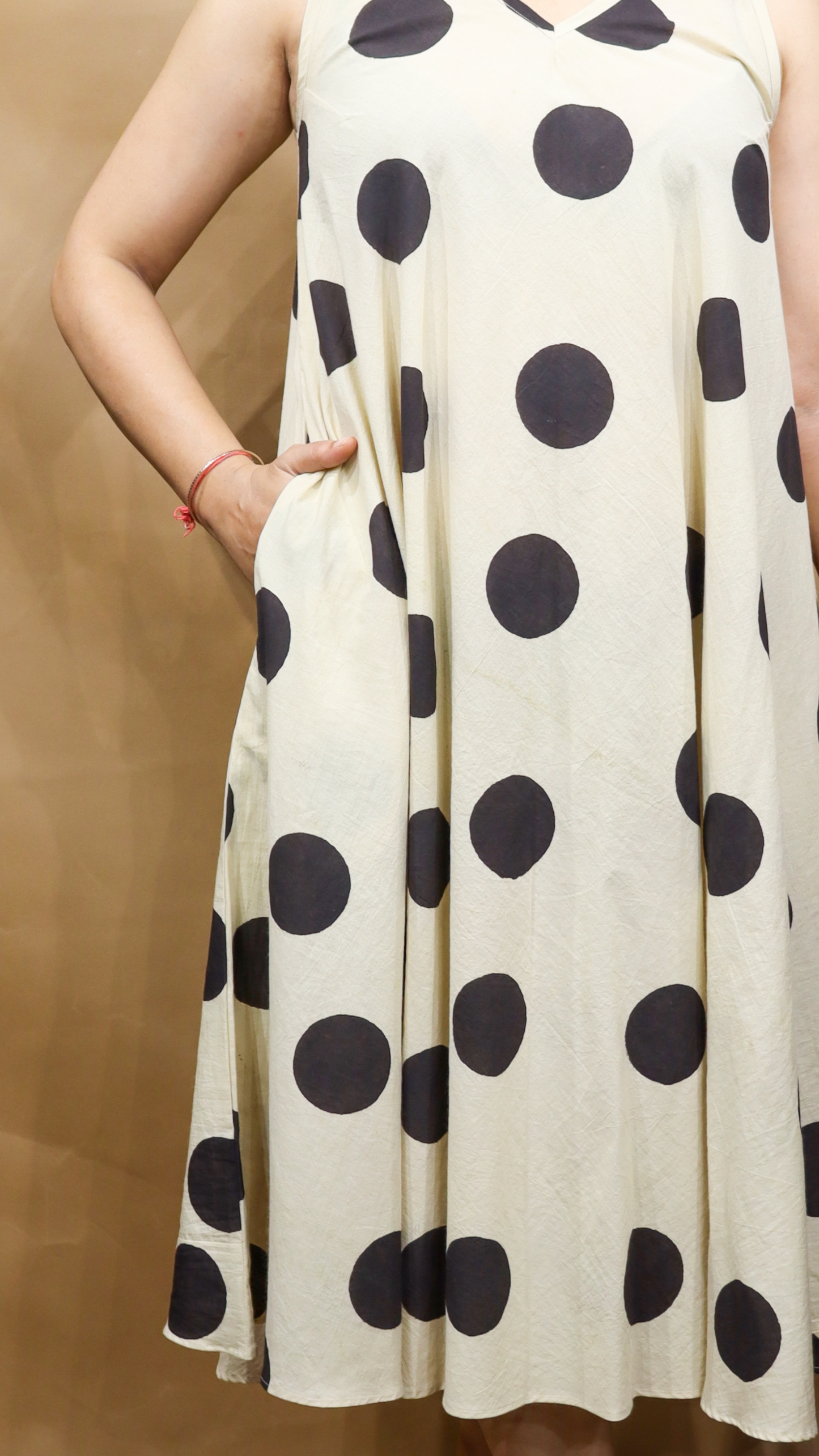 The Moonlit Polka Circular Dress