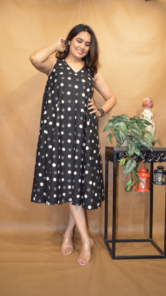 The Shadow Dots Circular Dress