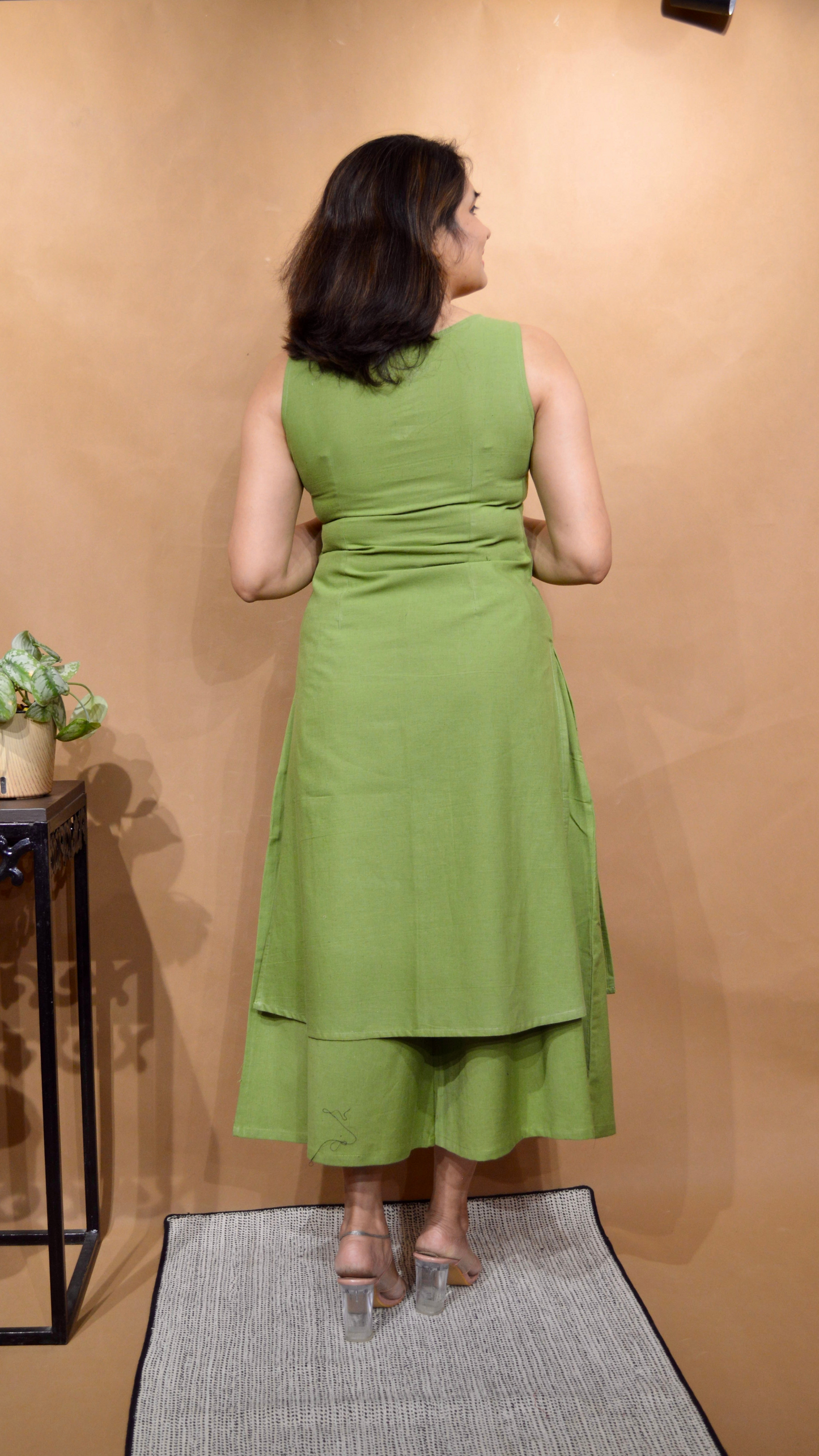 The Pistachio Drape Culottes