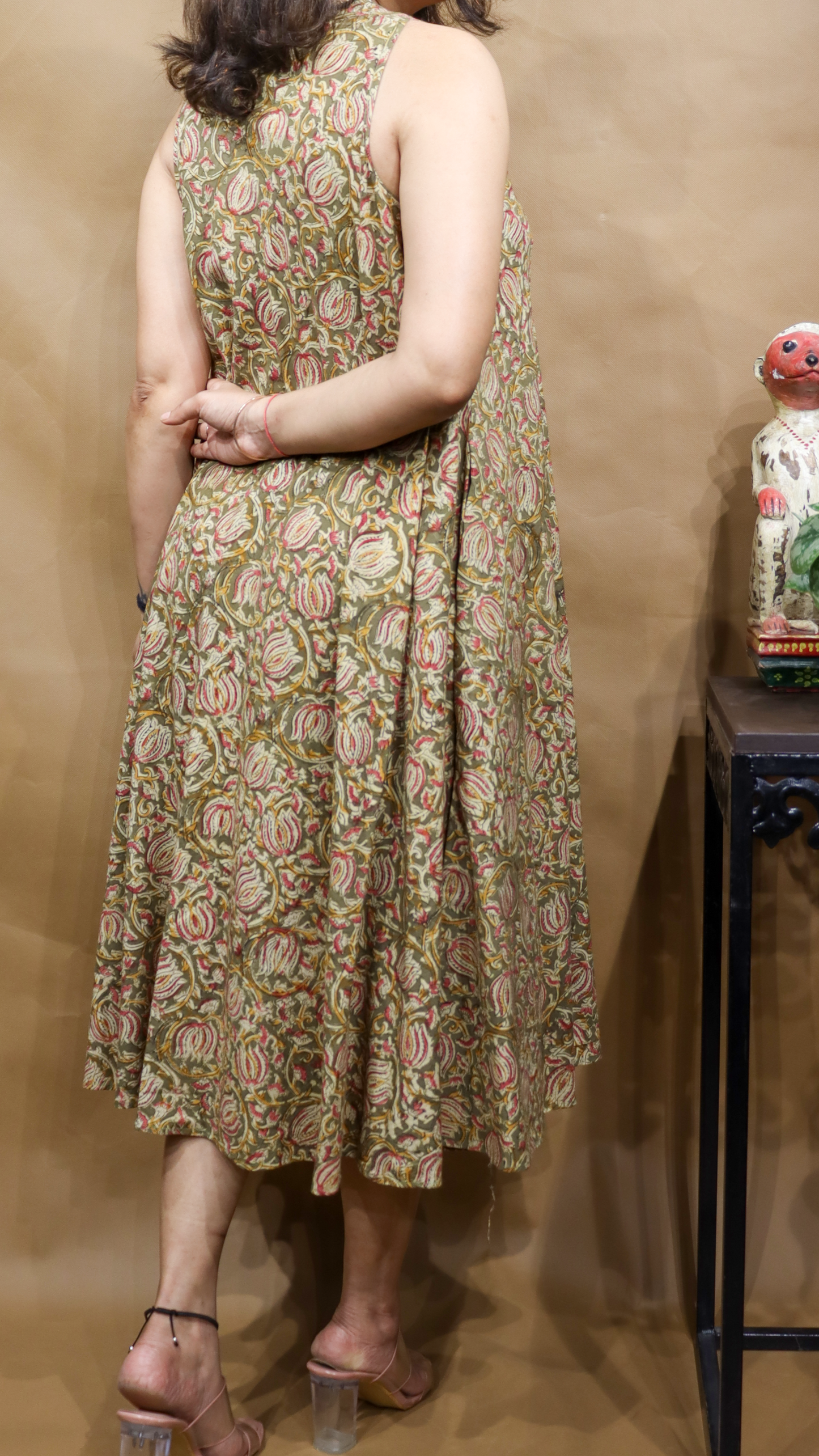 The Rustleaf Kalamkari Circular Dress