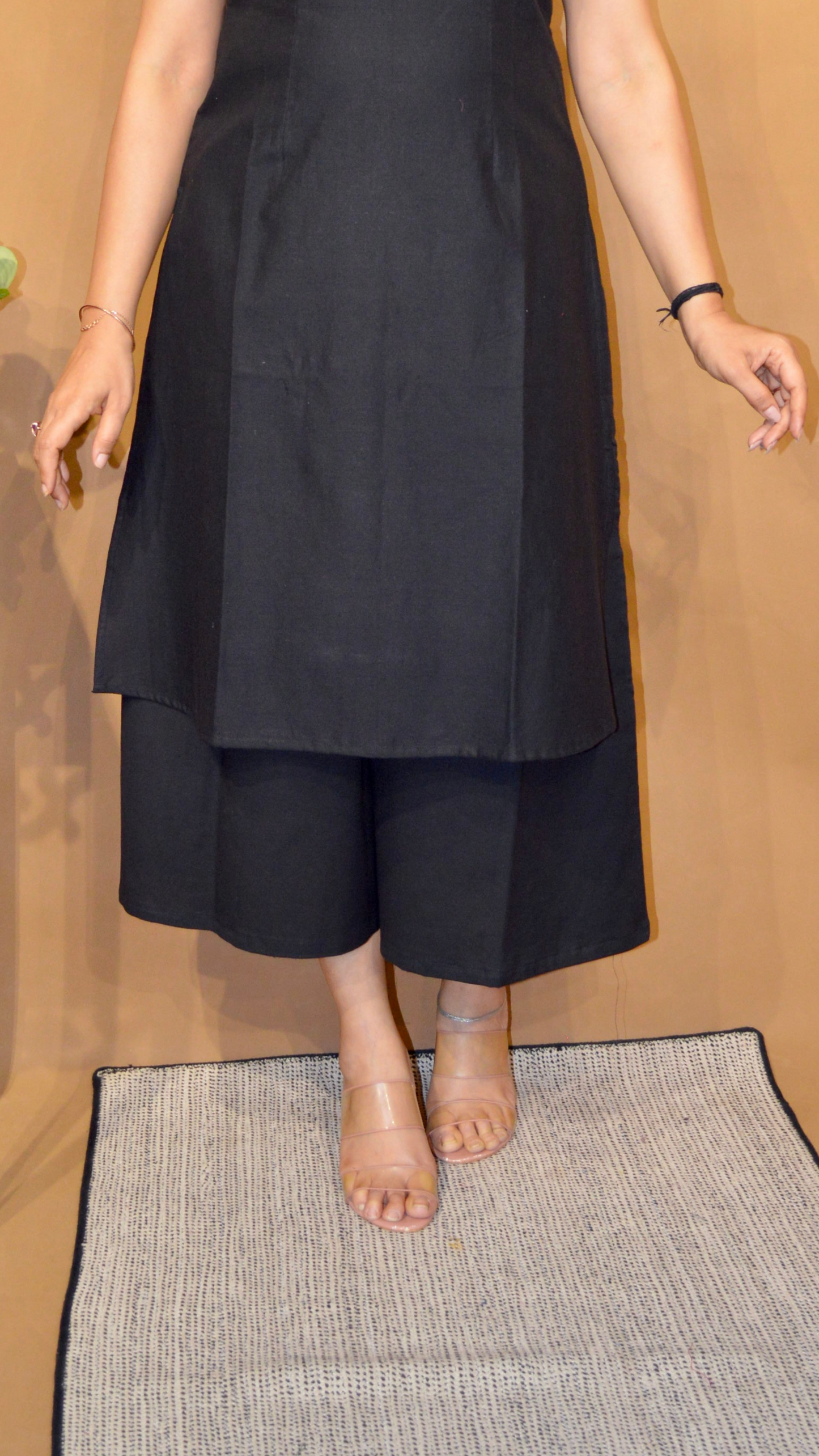 The All Time Black Culottes Set