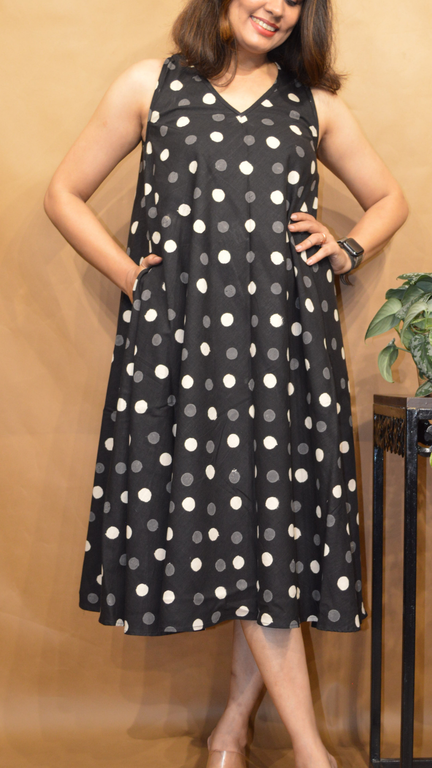 The Shadow Dots Circular Dress