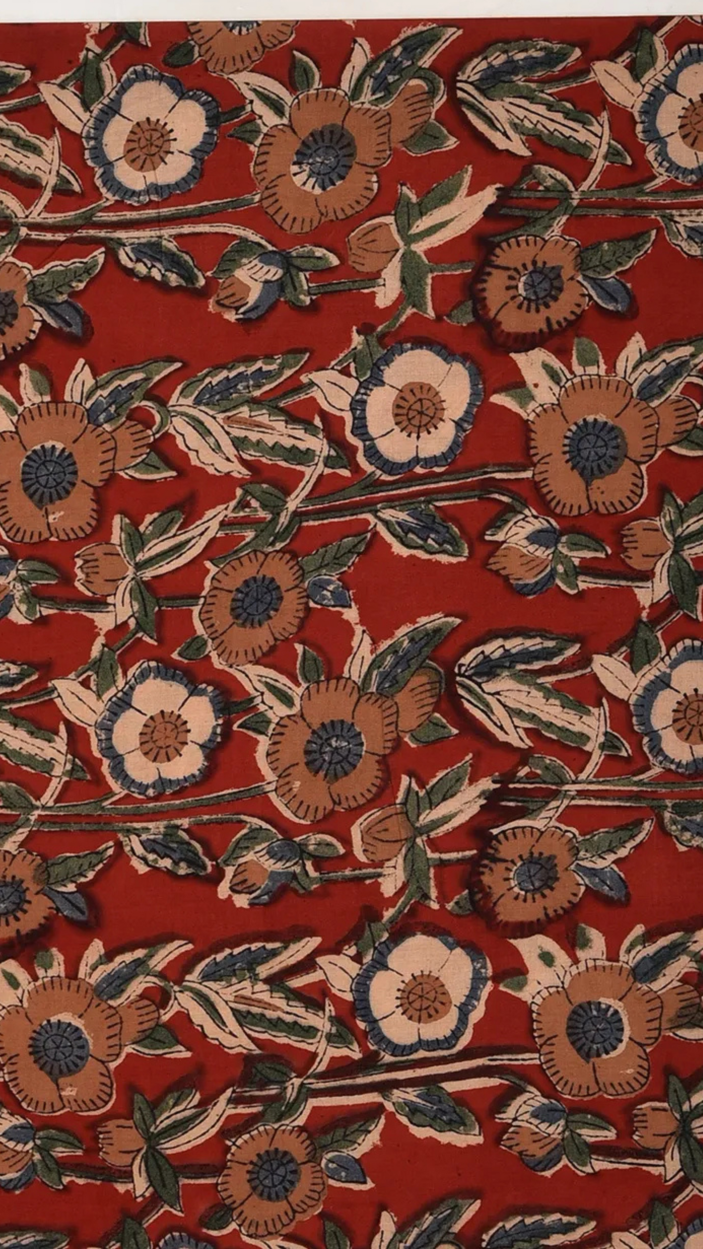 Rust Kalamkari Circular Dress