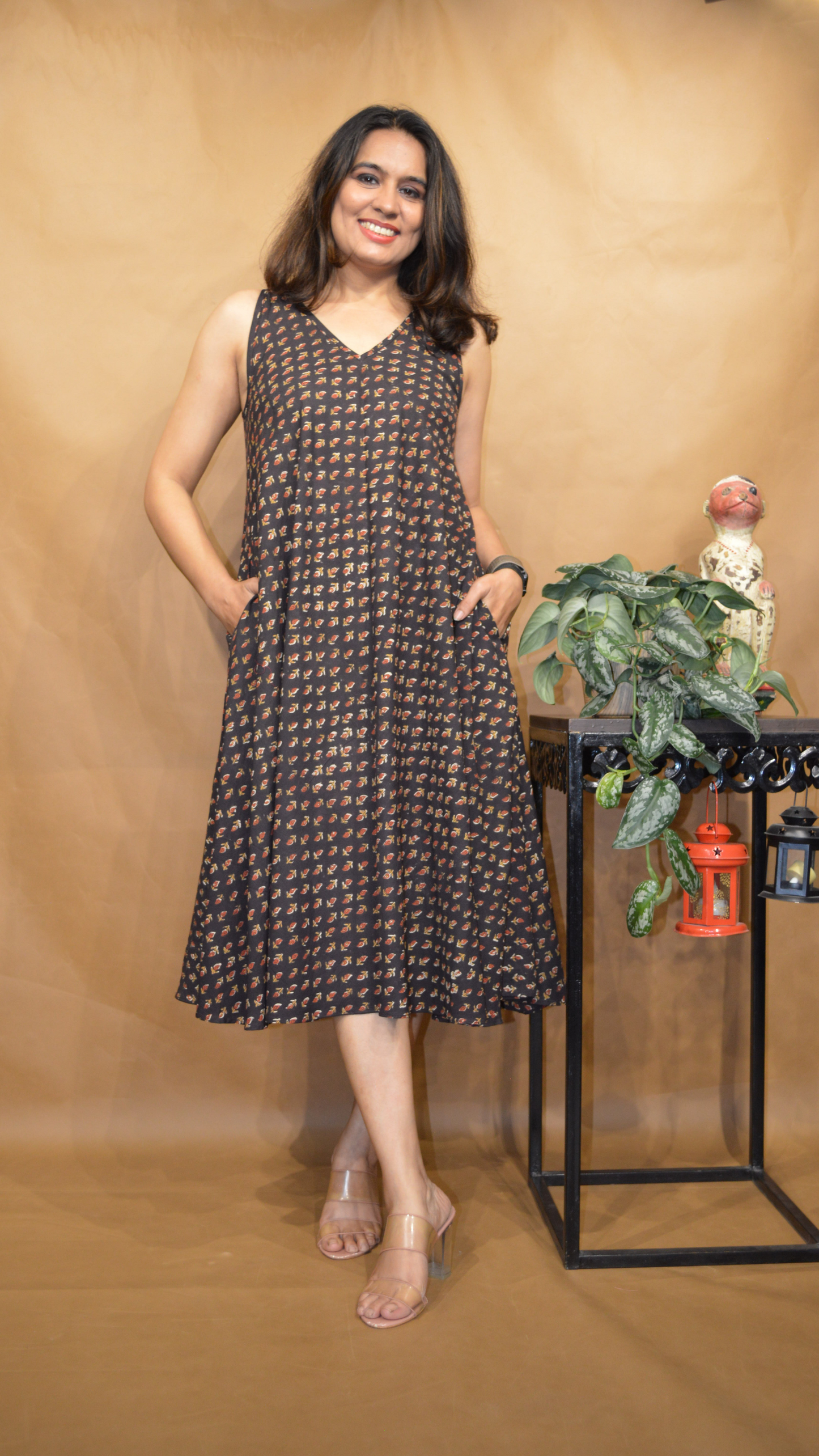 The Sundarban Bloom Kalamkari Circular Dress