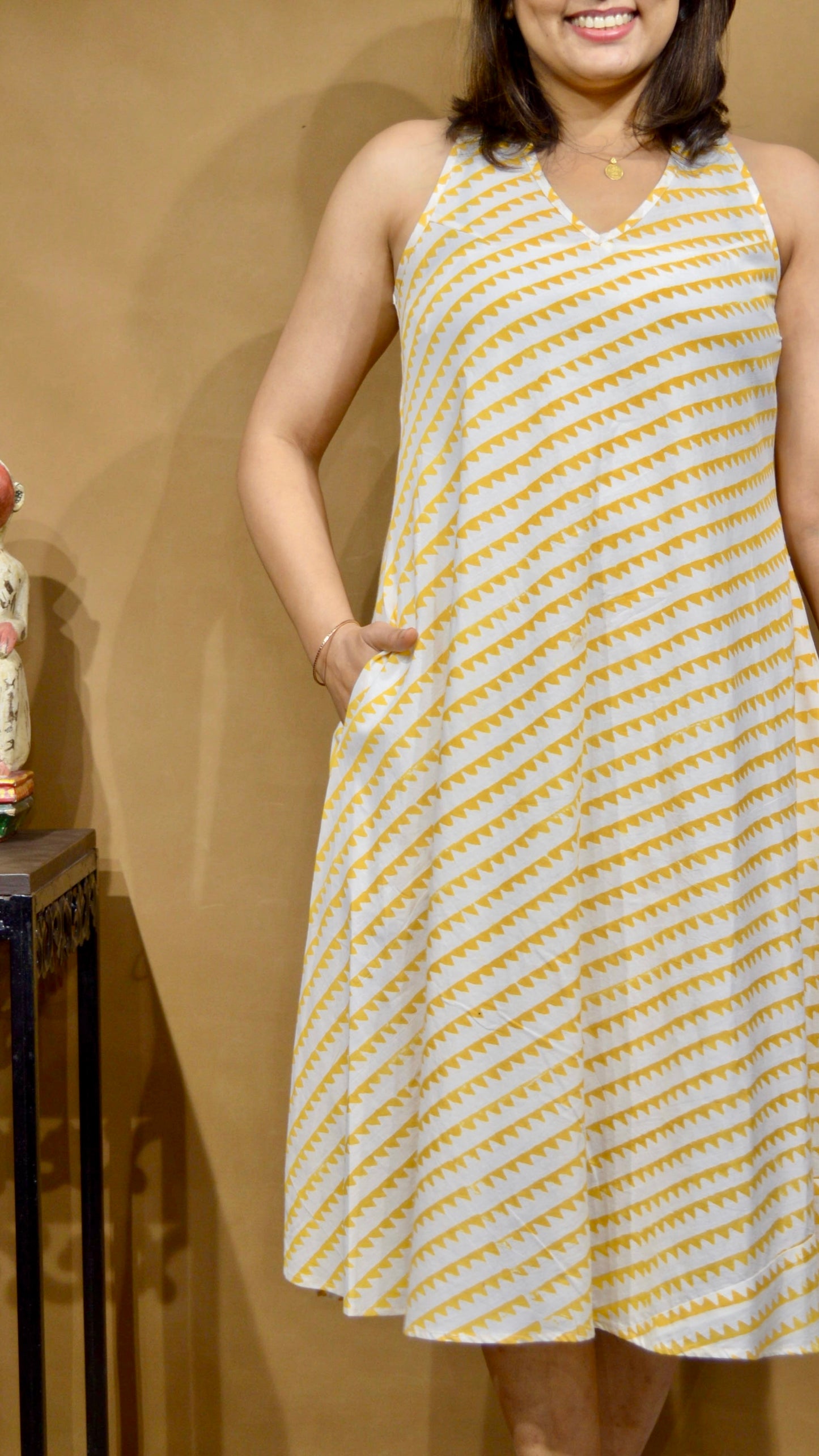 Sunshine Stripes Midi Dress