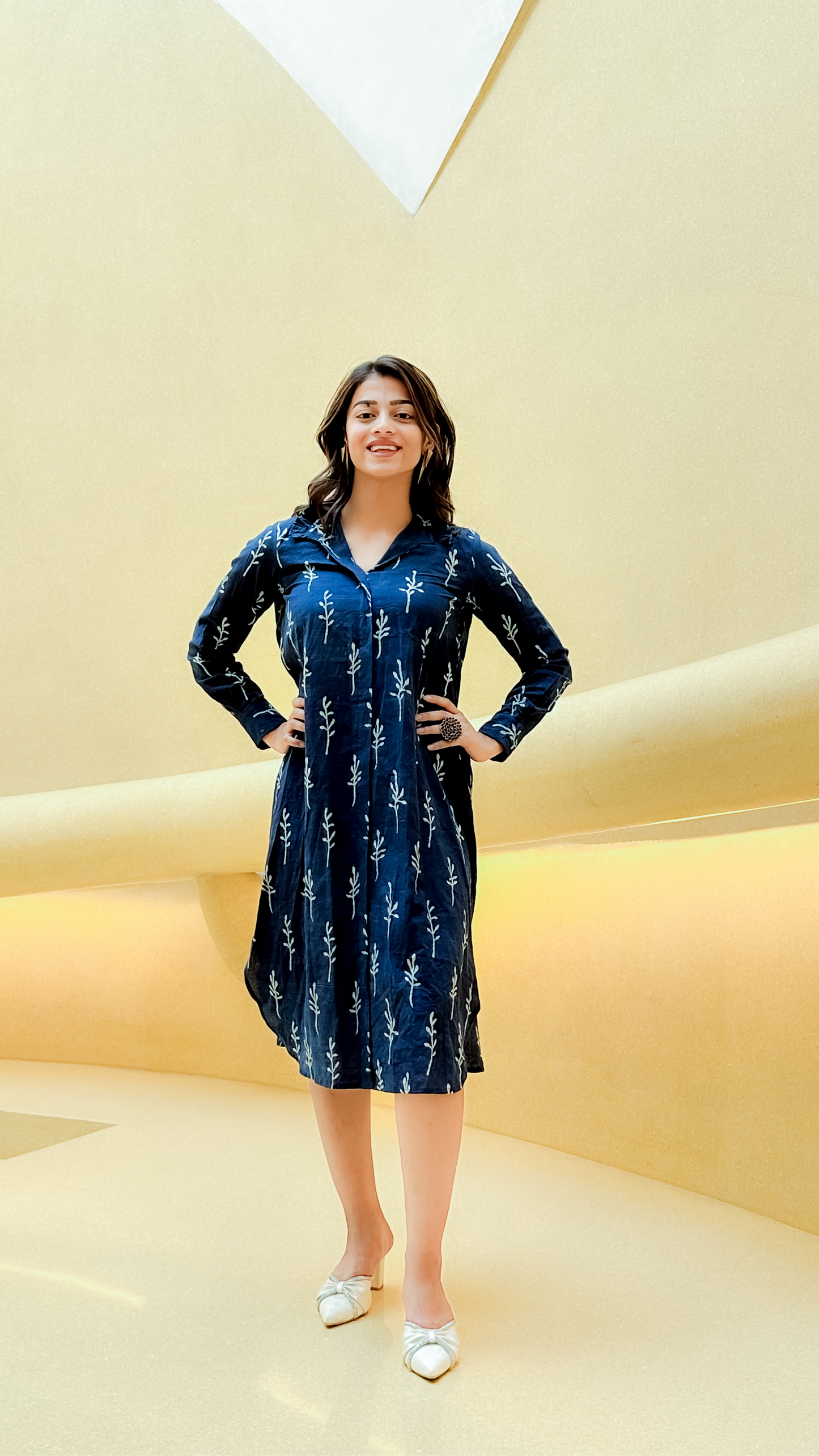Indigo Shirt Dress