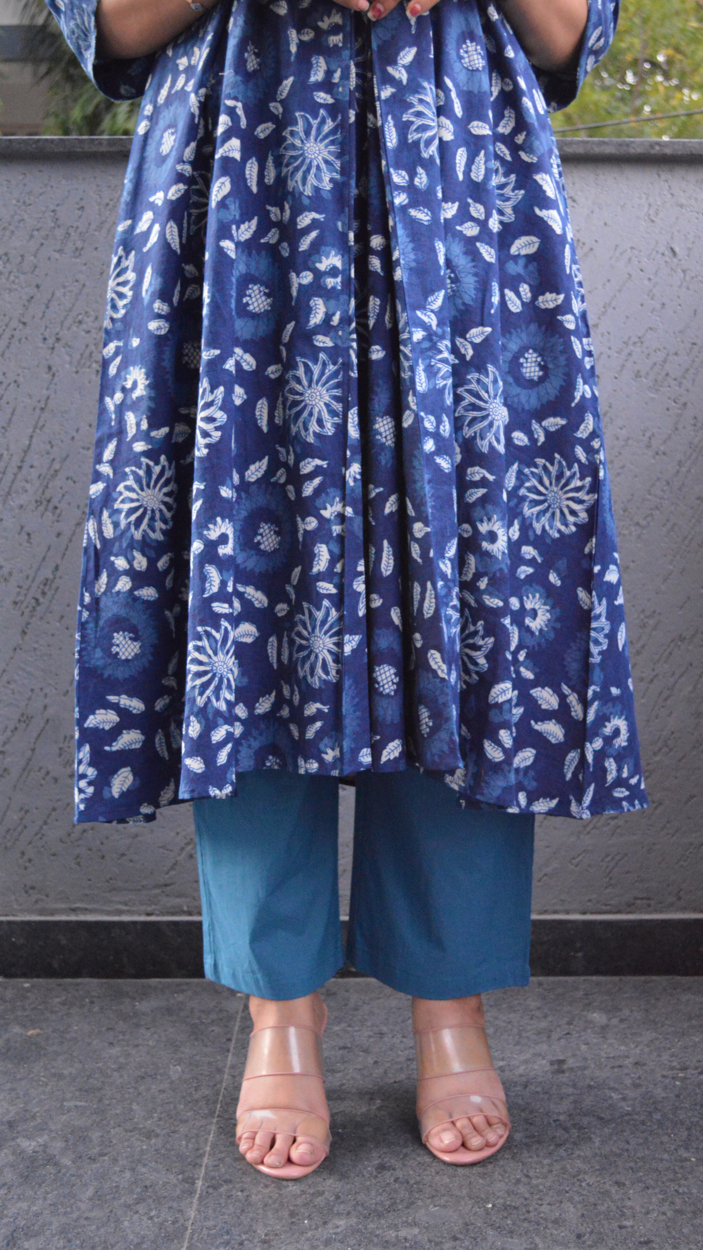 Indigo Kalamkari co-ord set