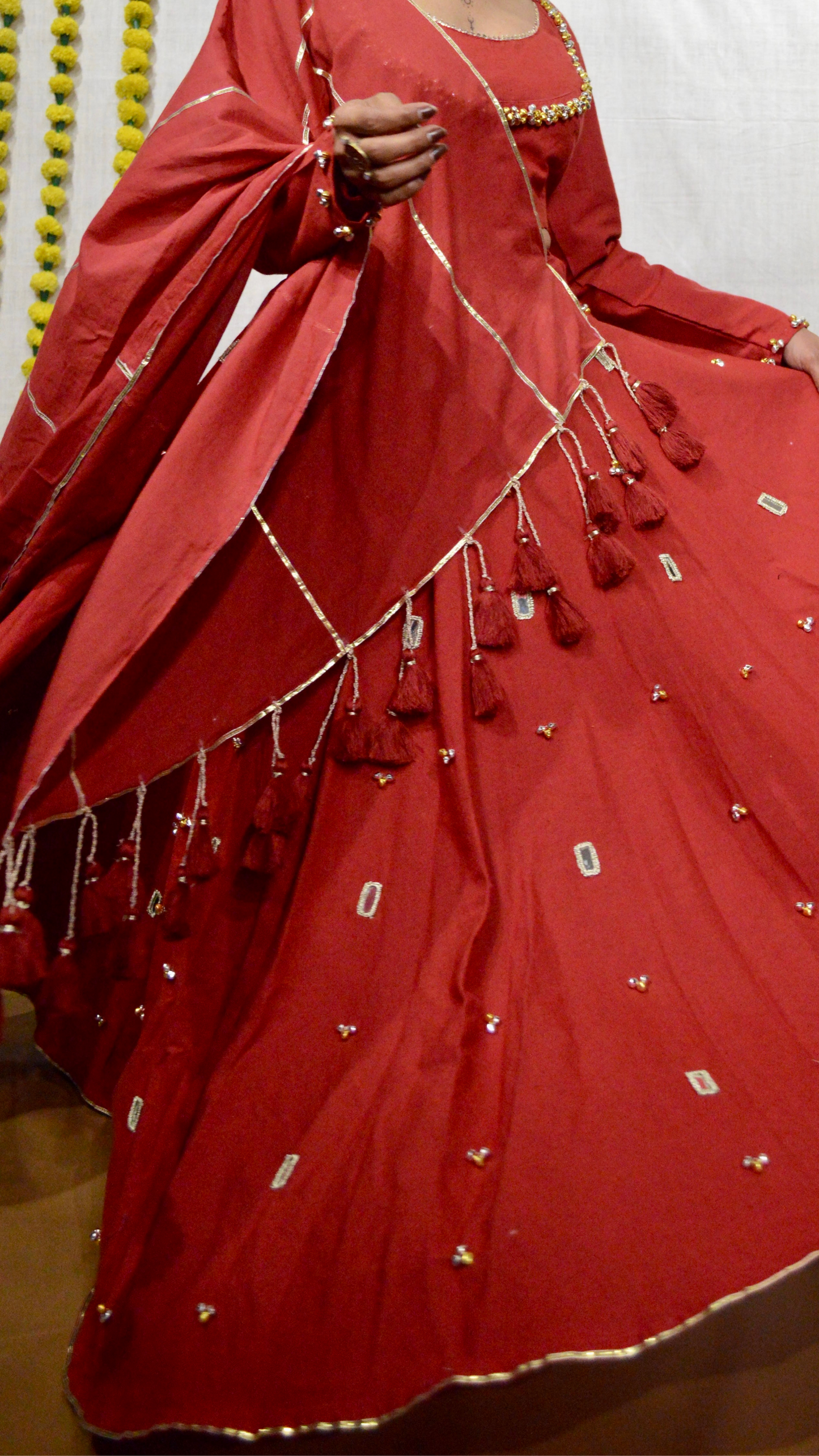 The Laal Gulmohar Choli Set