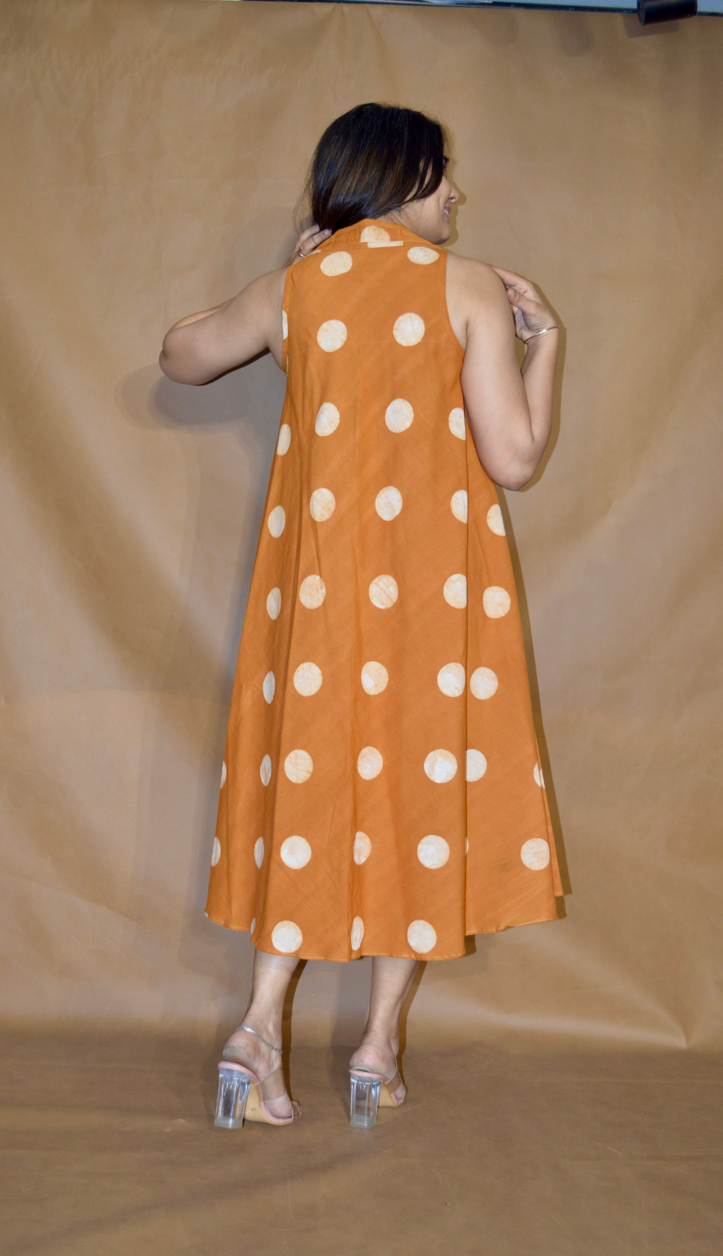 Amber Dot Anti-Fit Circular Dress