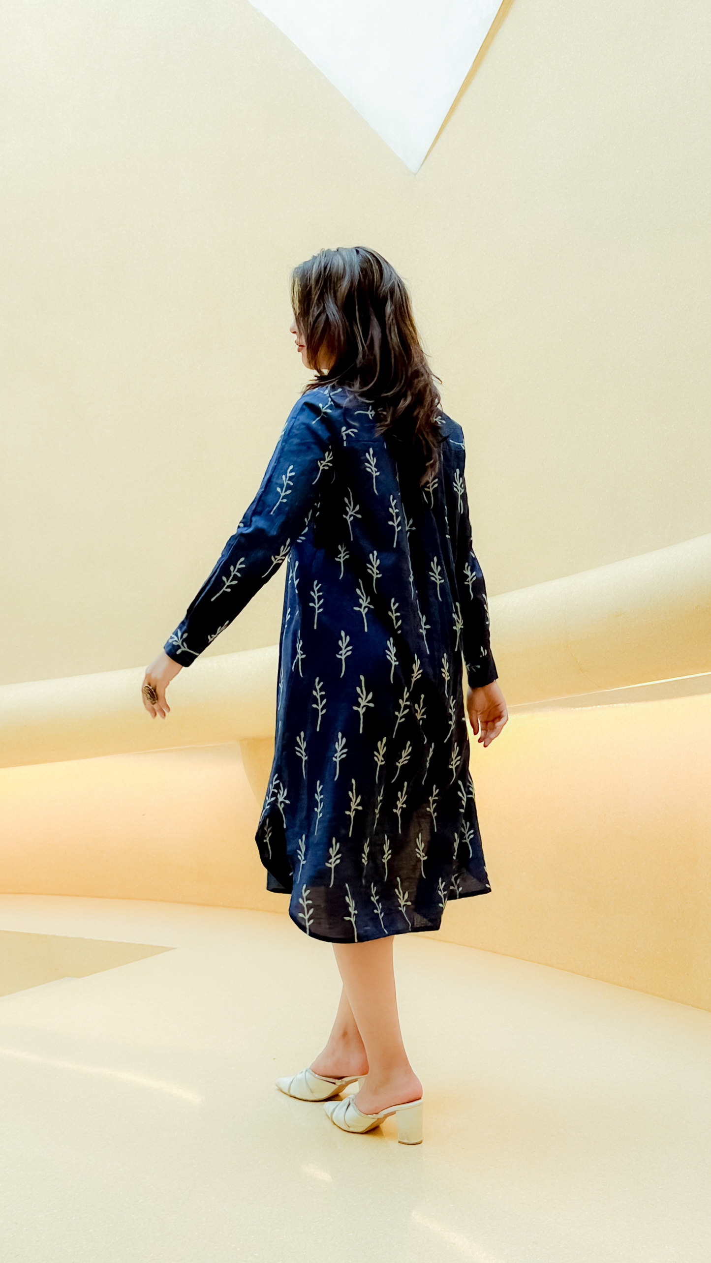 Indigo Shirt Dress