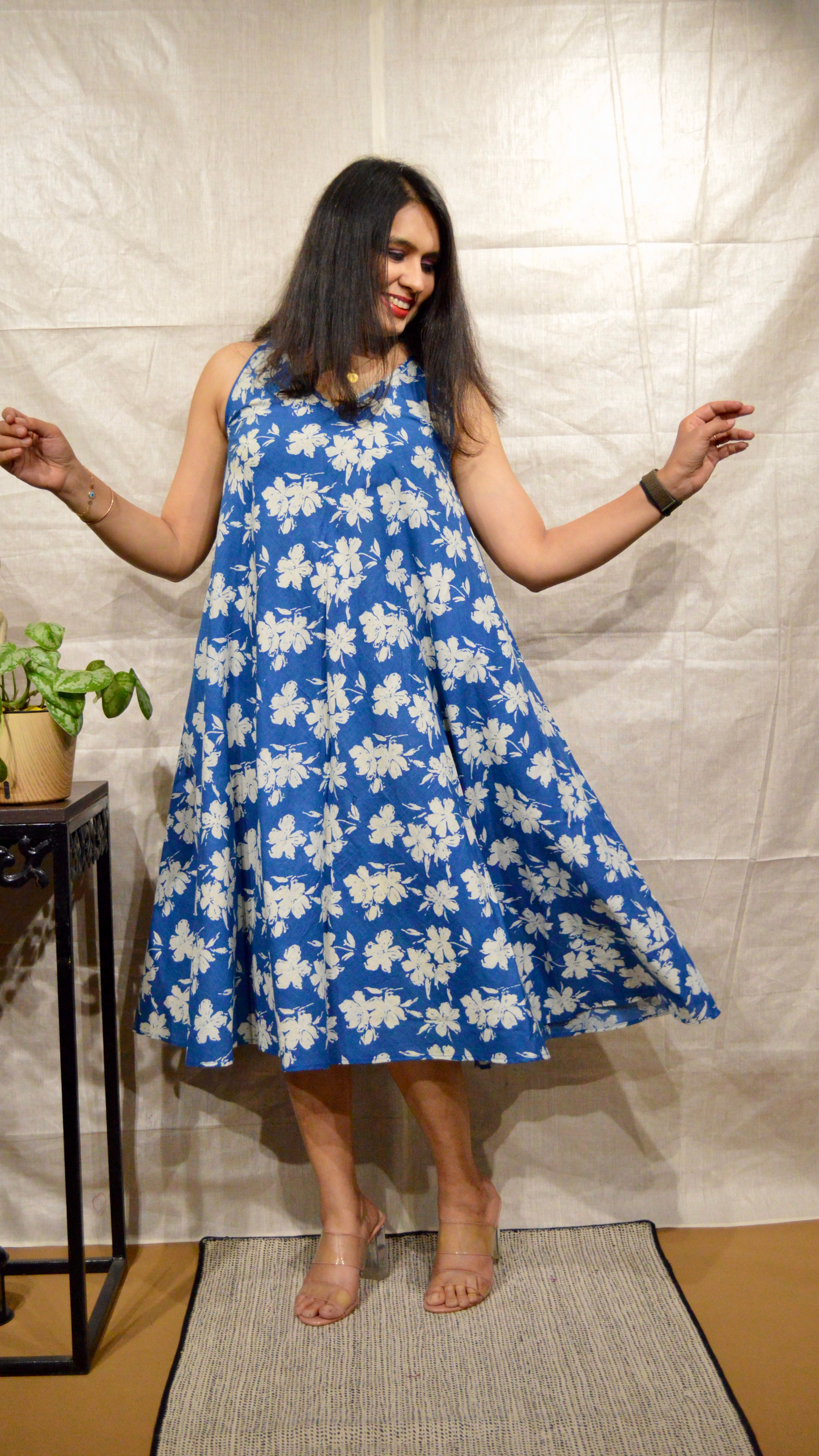 Powder Blue Circular Dress