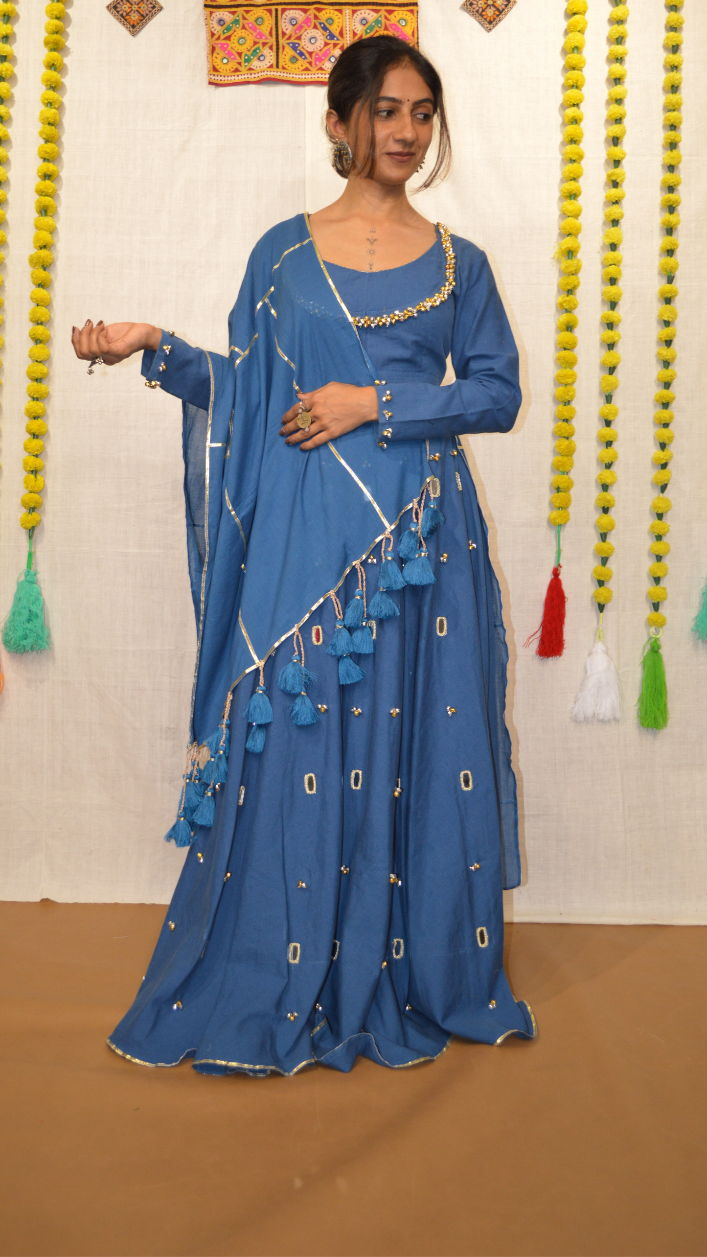 The Neel Kamal choli set