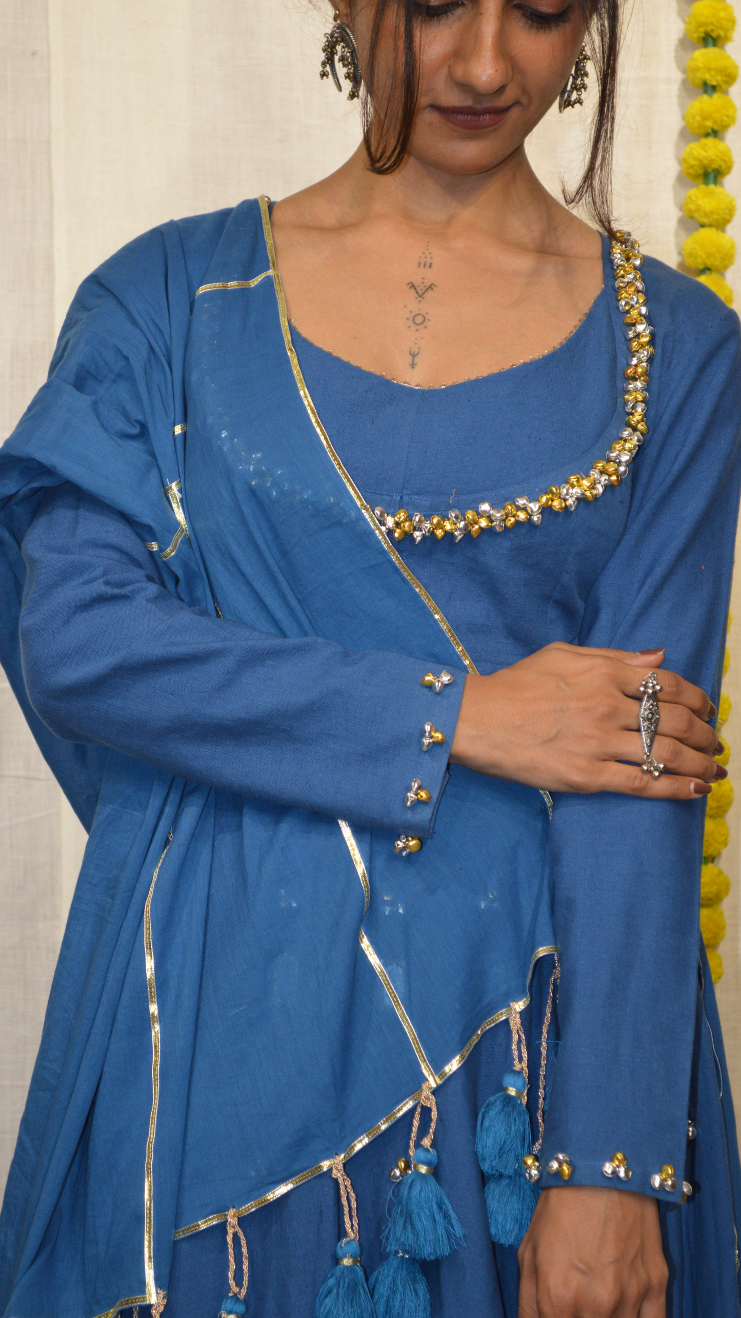 The Neel Kamal choli set