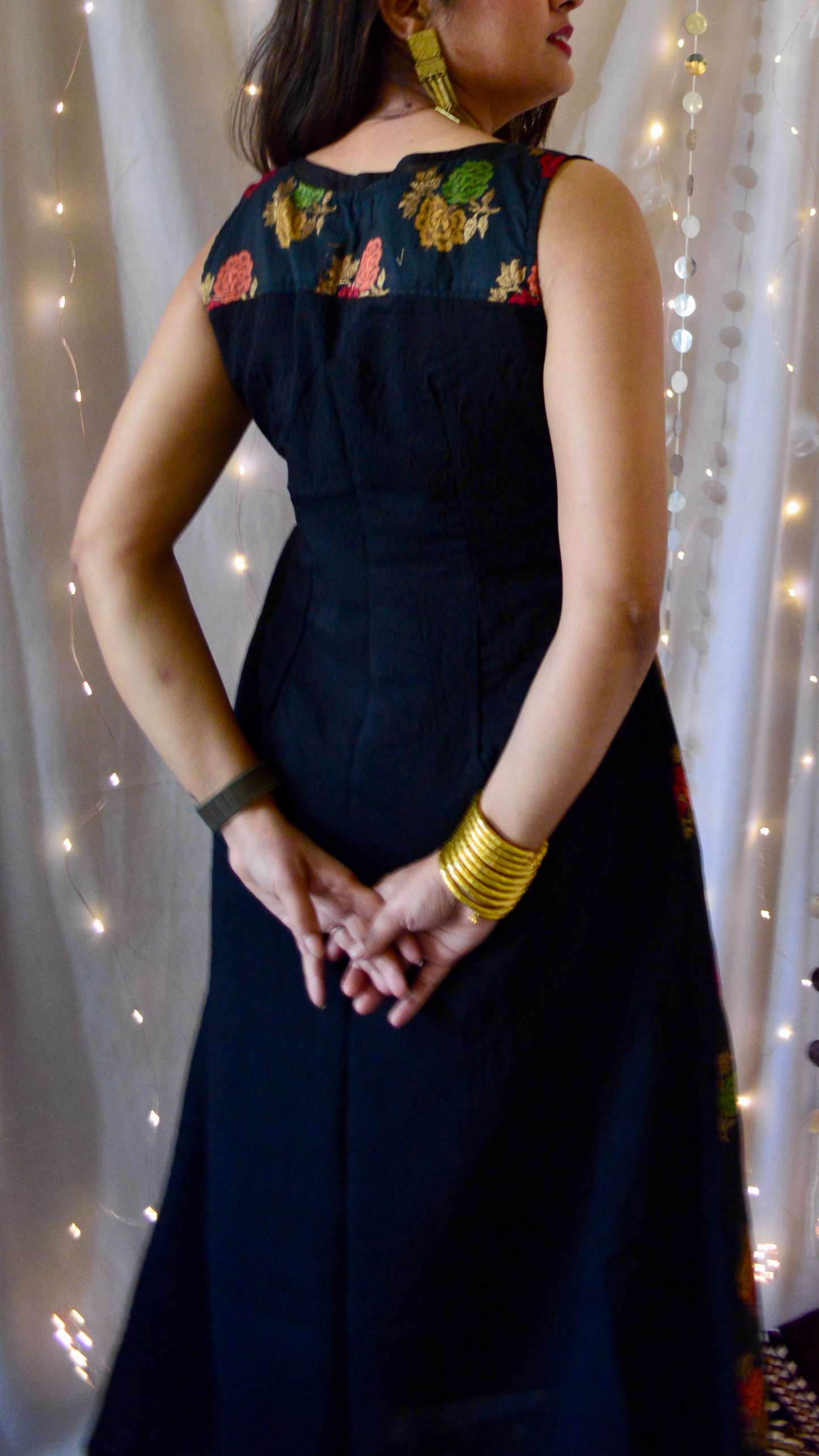 The Amaira Black and Red Cocktail Dress