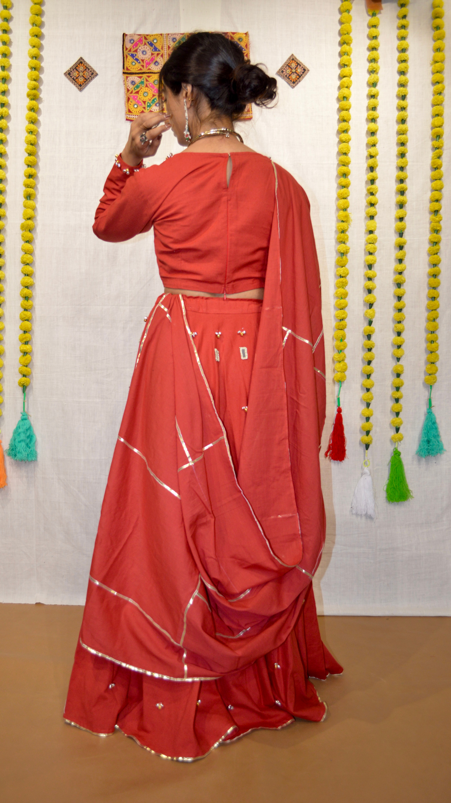 The Laal Gulmohar Choli Set