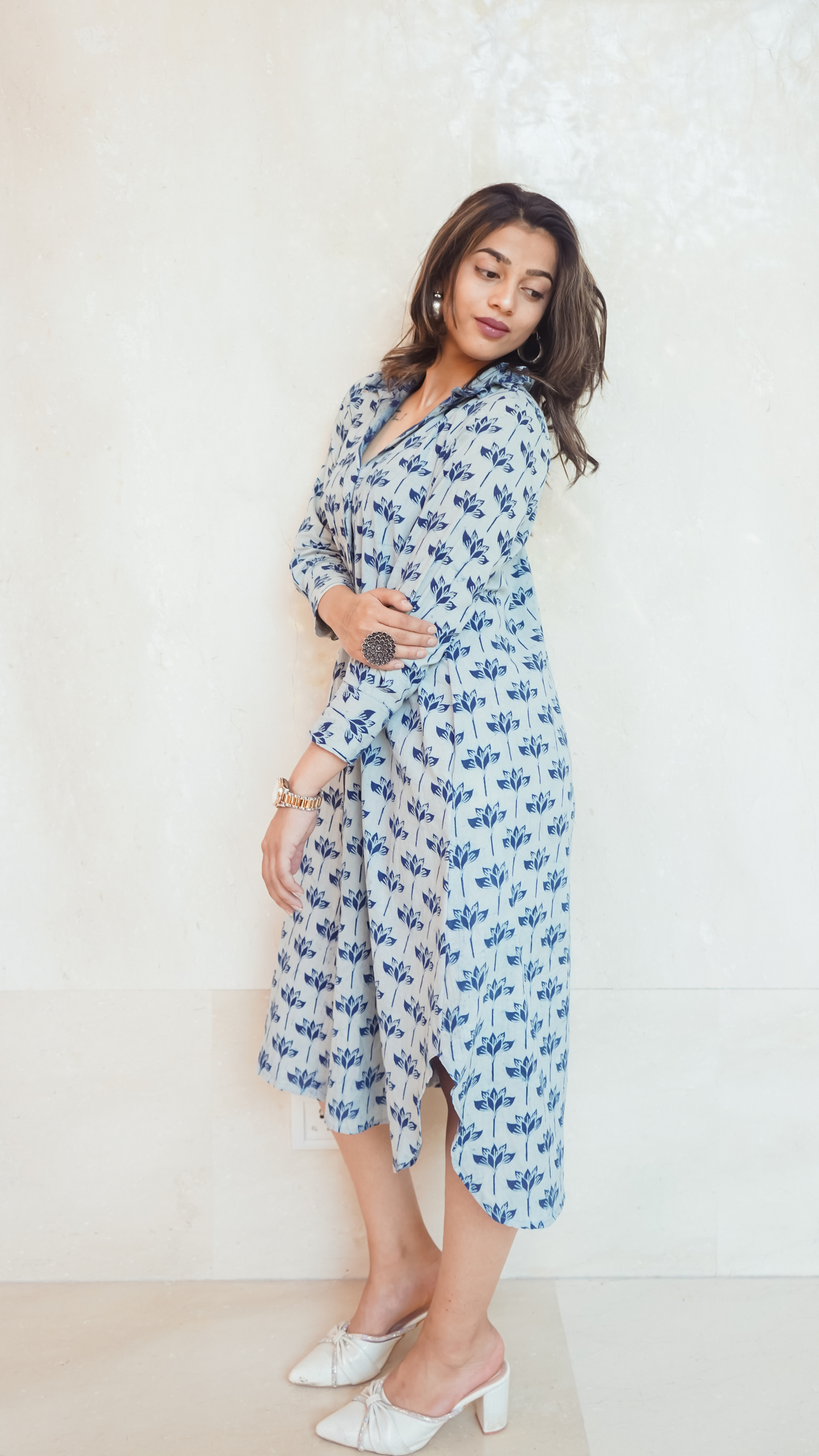 Light Blue Shirt Dress