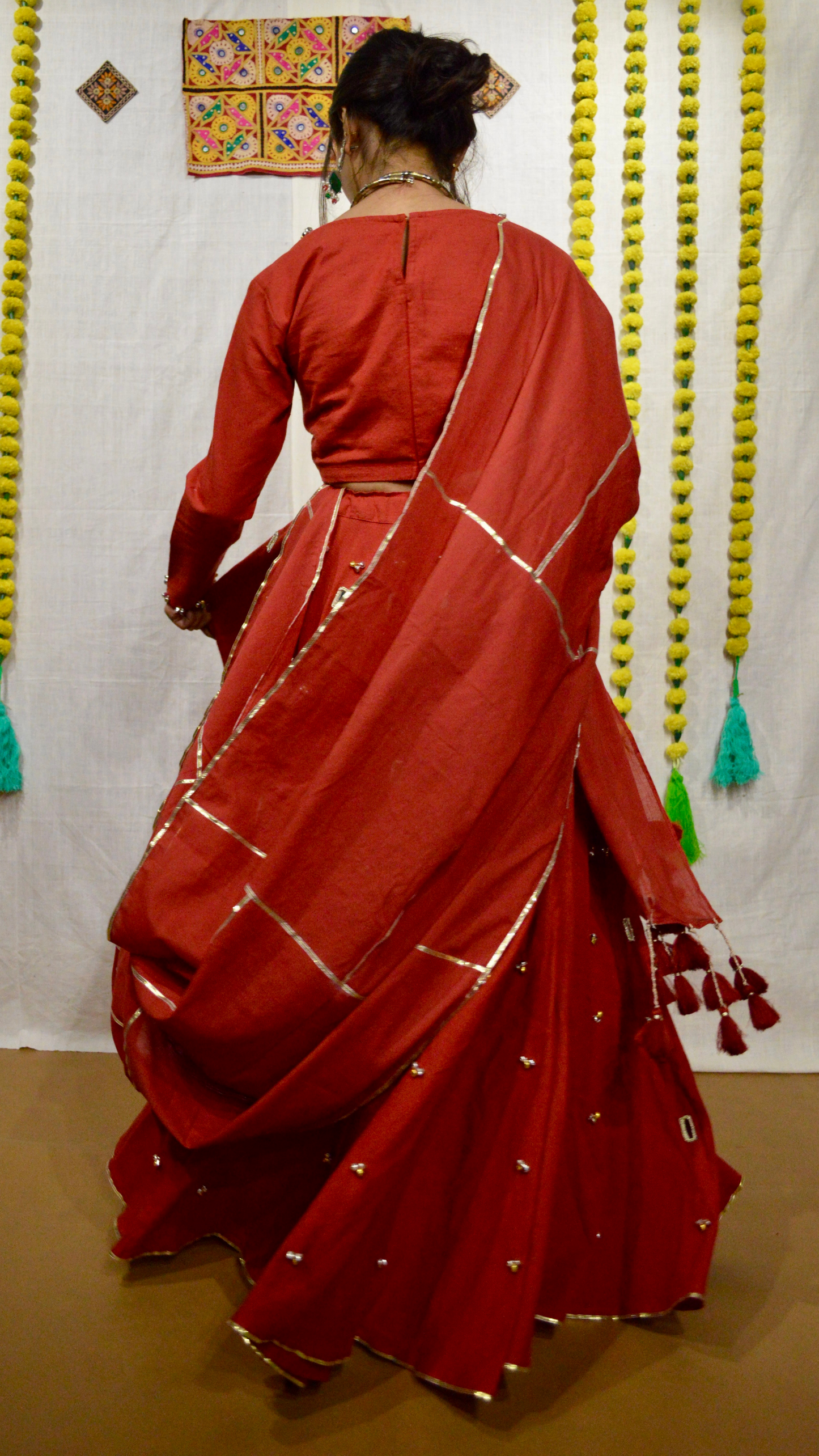 The Laal Gulmohar Choli Set