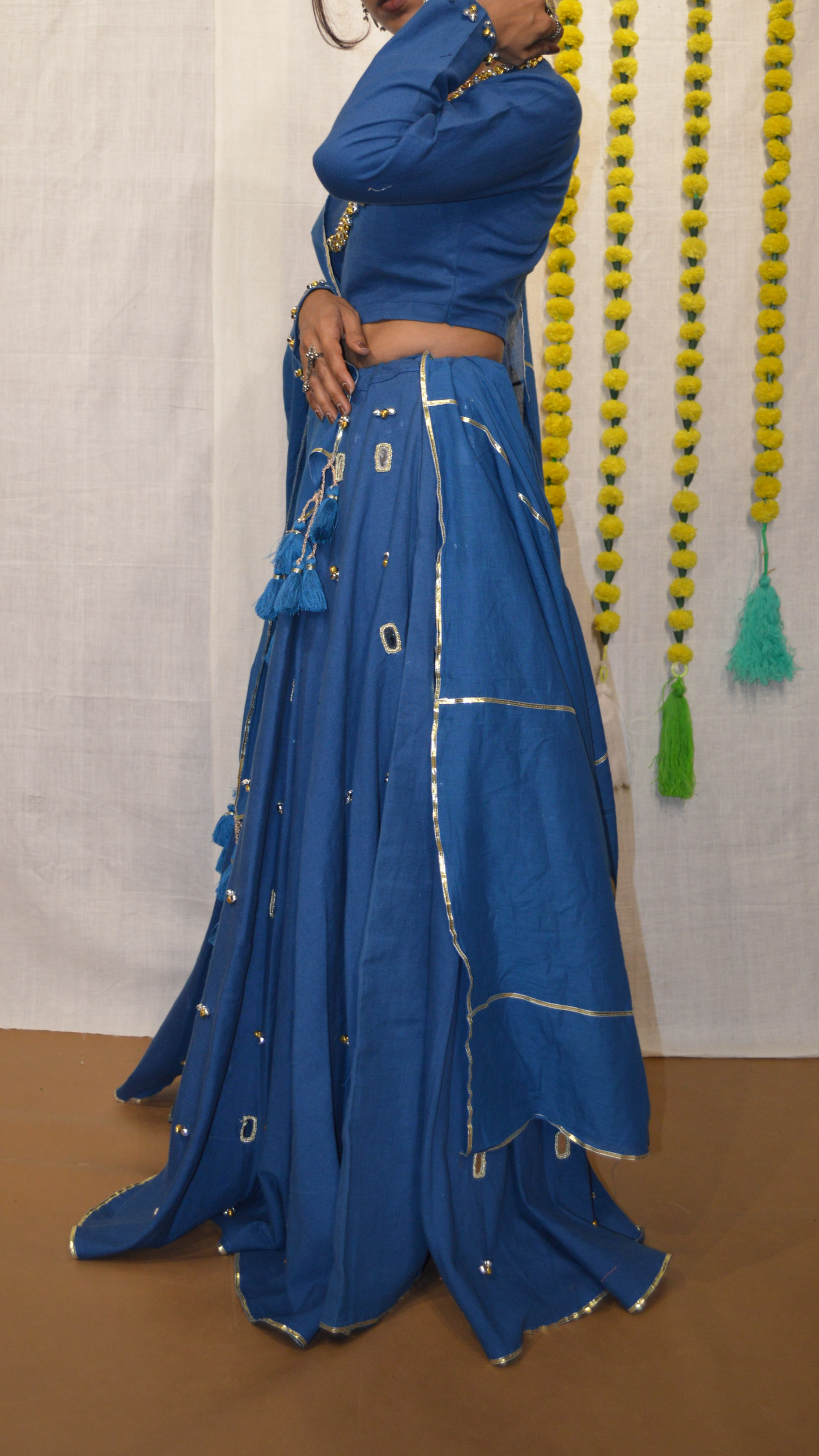 The Neel Kamal choli set