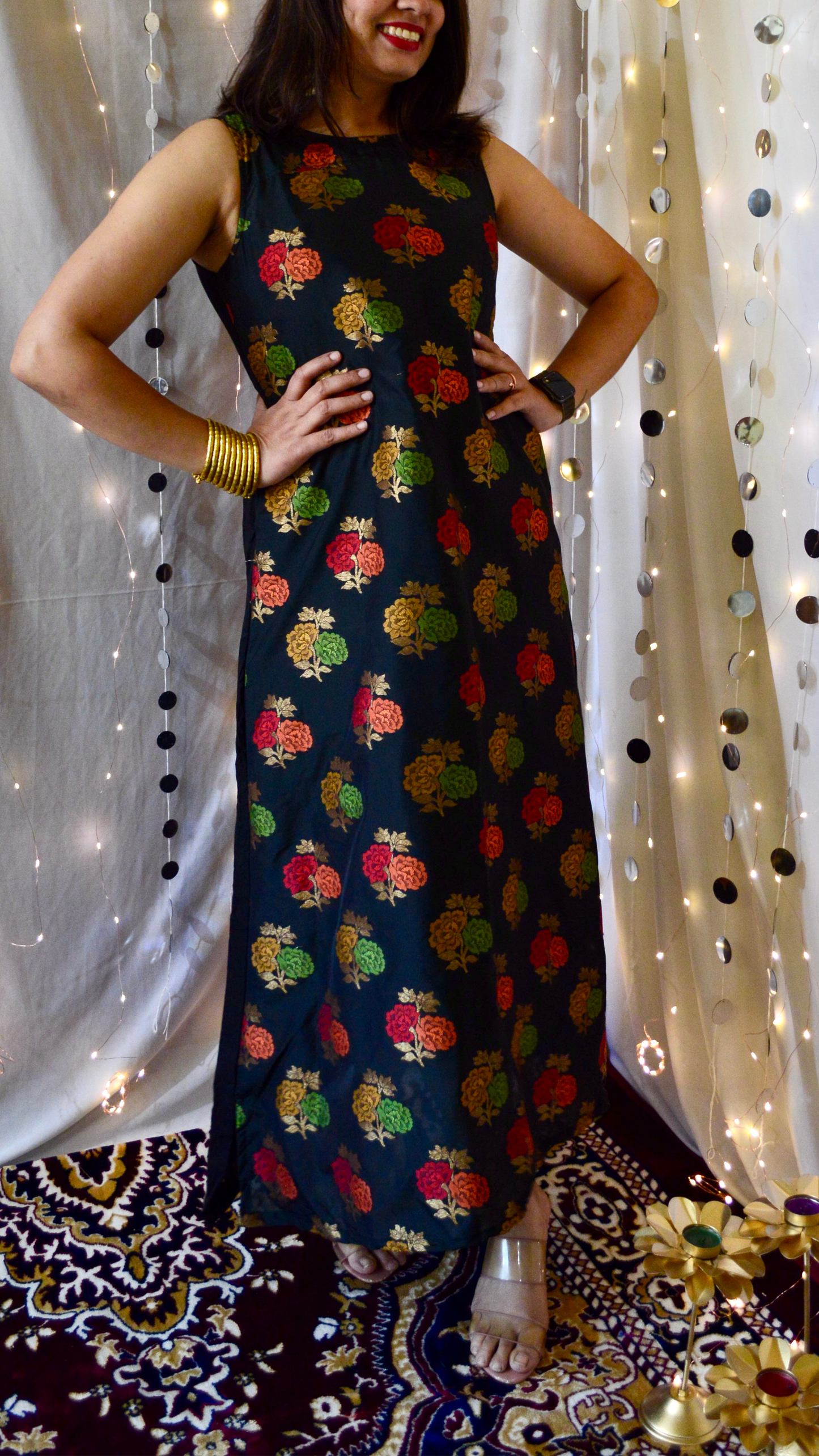The Amaira Black and Red Cocktail Dress