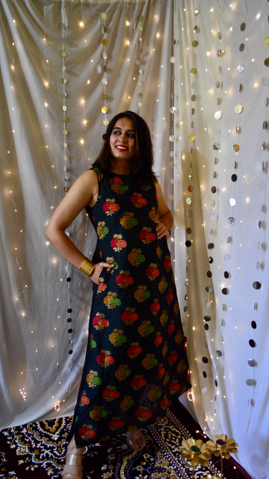 The Amaira Black and Red Cocktail Dress