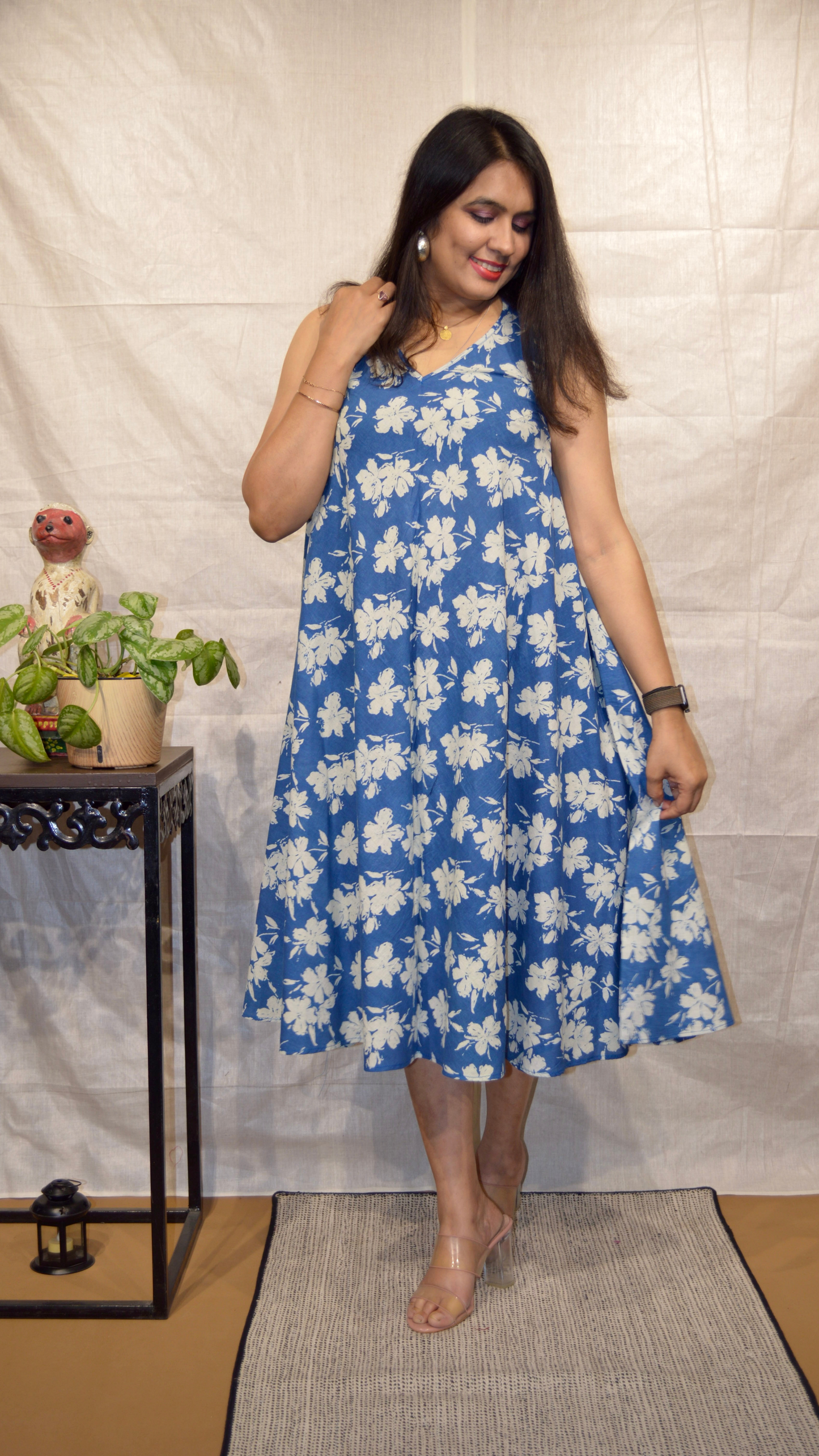 Powder Blue Circular Dress
