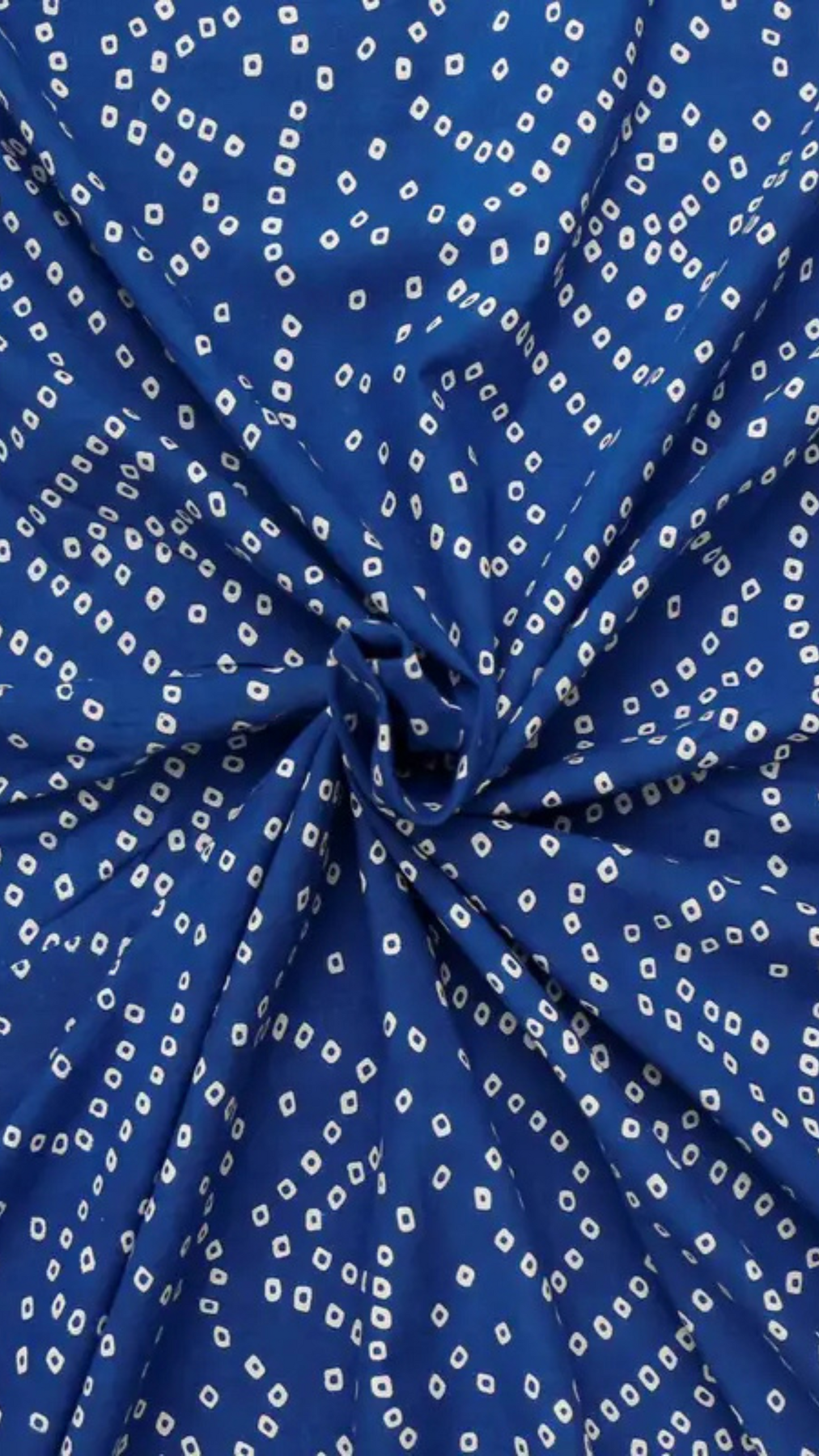Blue Bandhani Circular Dress