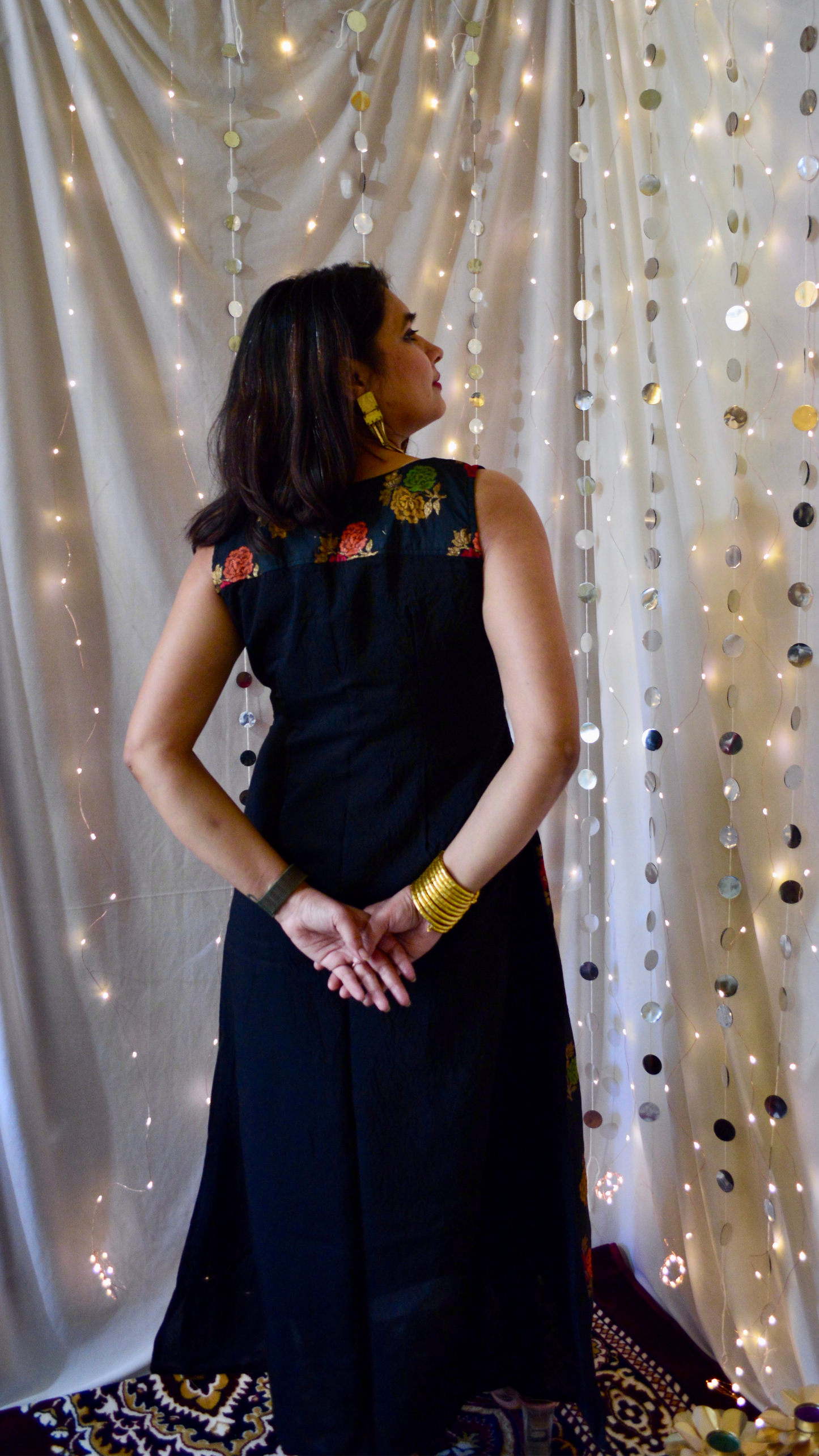 The Amaira Black and Red Cocktail Dress