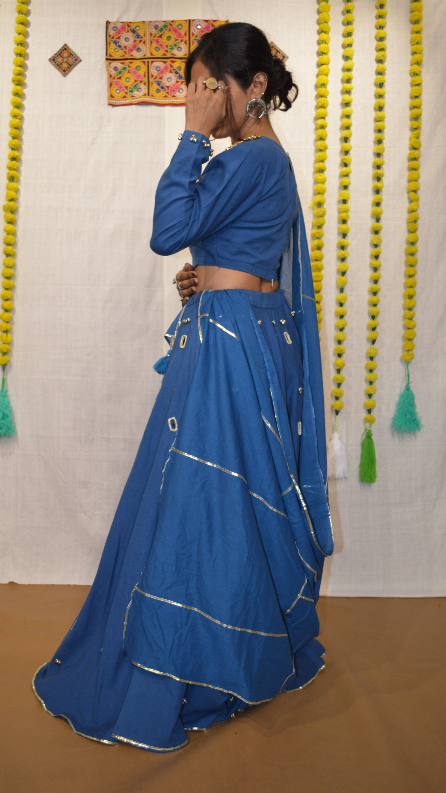 The Neel Kamal choli set
