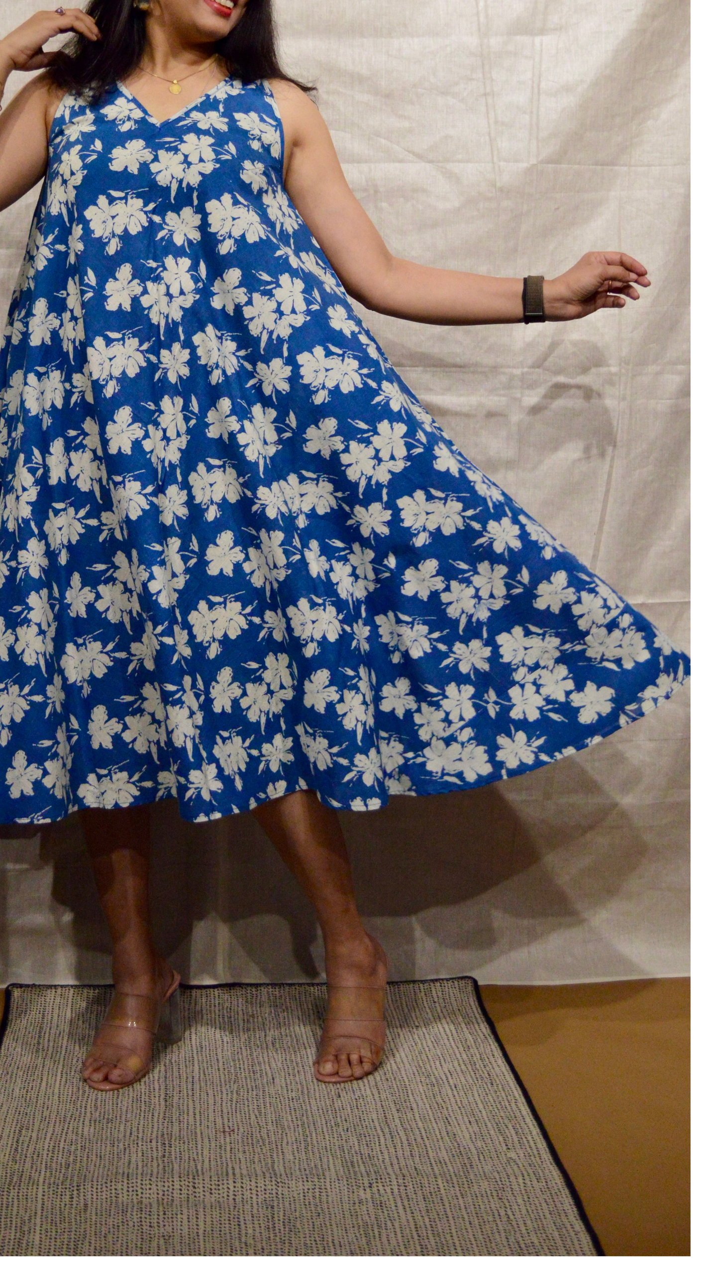 Powder Blue Circular Dress