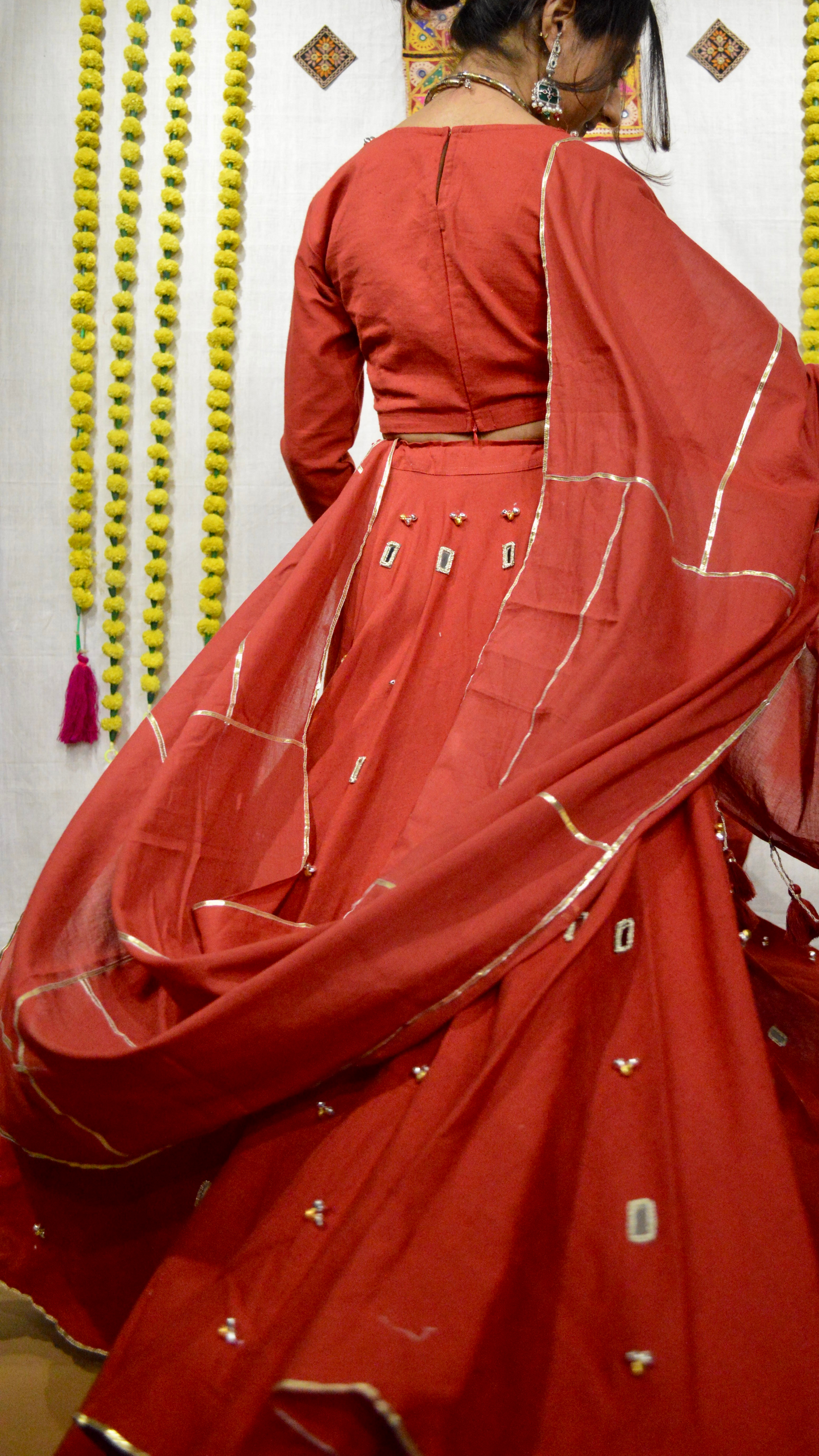 The Laal Gulmohar Choli Set