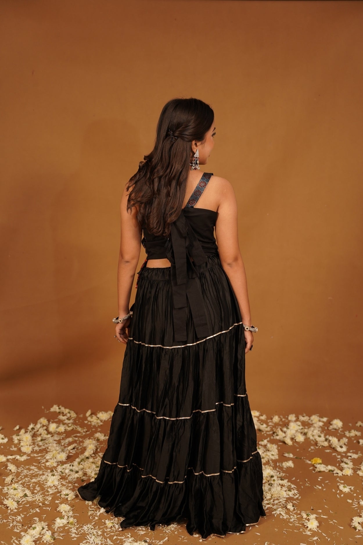 BLACK AJRAKH TRADITIONAL TOP