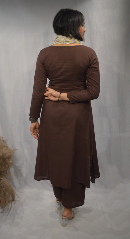 Brown Co-ord with Dupatta