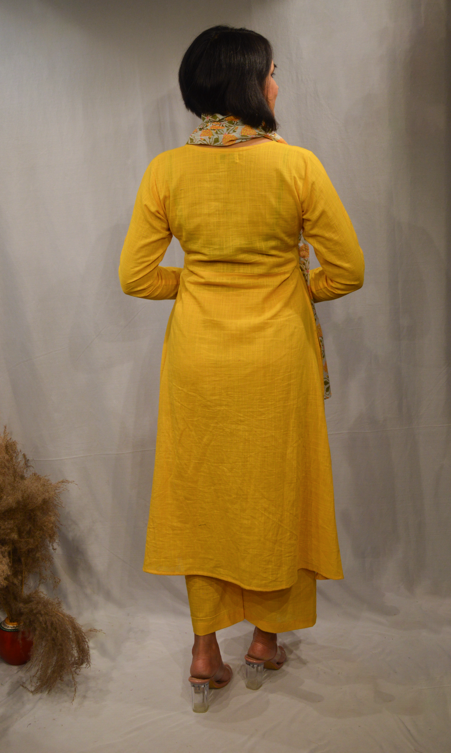 Yellow Co-ord with Dupatta