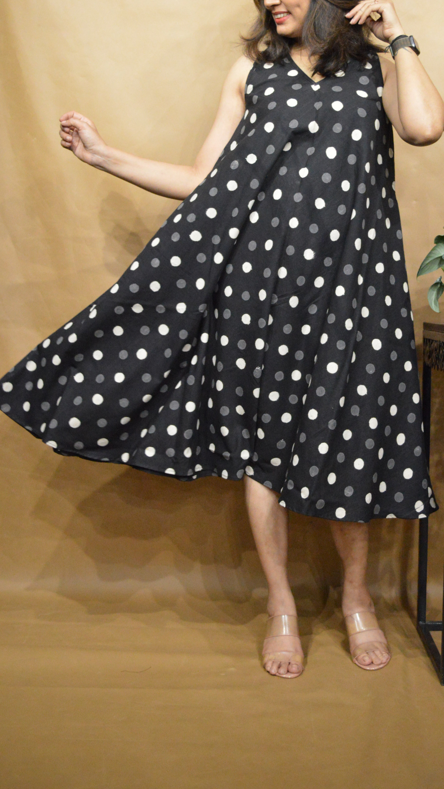 The Shadow Dots Circular Dress