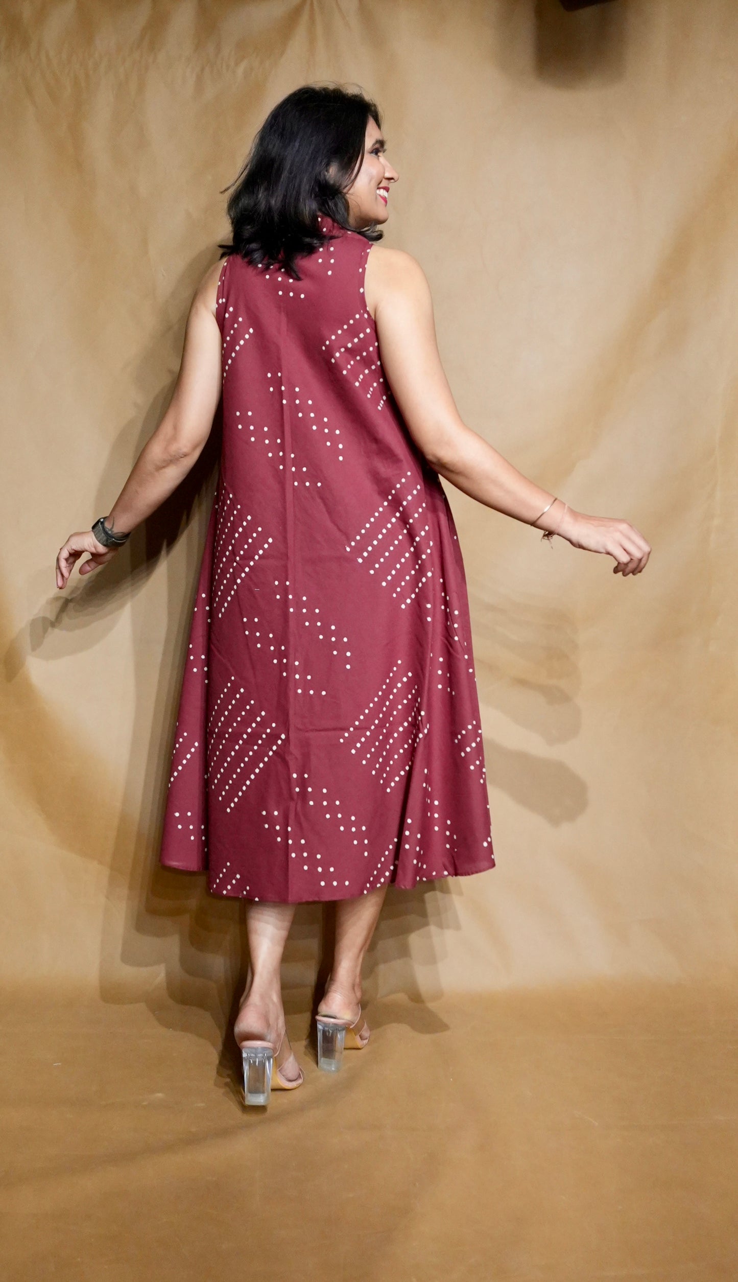 The Rosewood Rhythm Circular Dress
