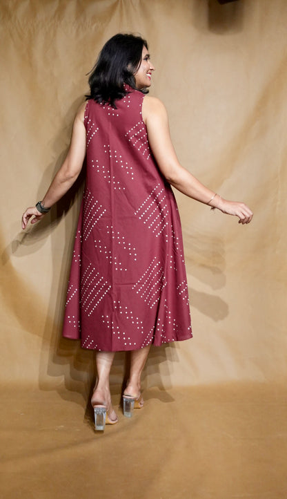 The Rosewood Rhythm Circular Dress