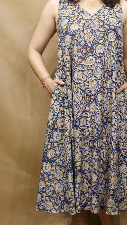 The Monsoon Kalamkari Circular Dress