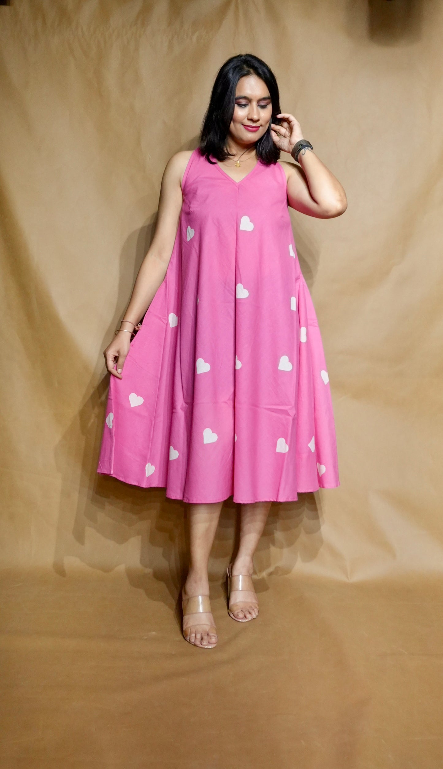The Bubblegum Hearts Circular Dress