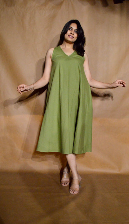 The Olive Calm Circular Dress