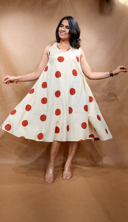 The Vanilla Dot Circular Dress