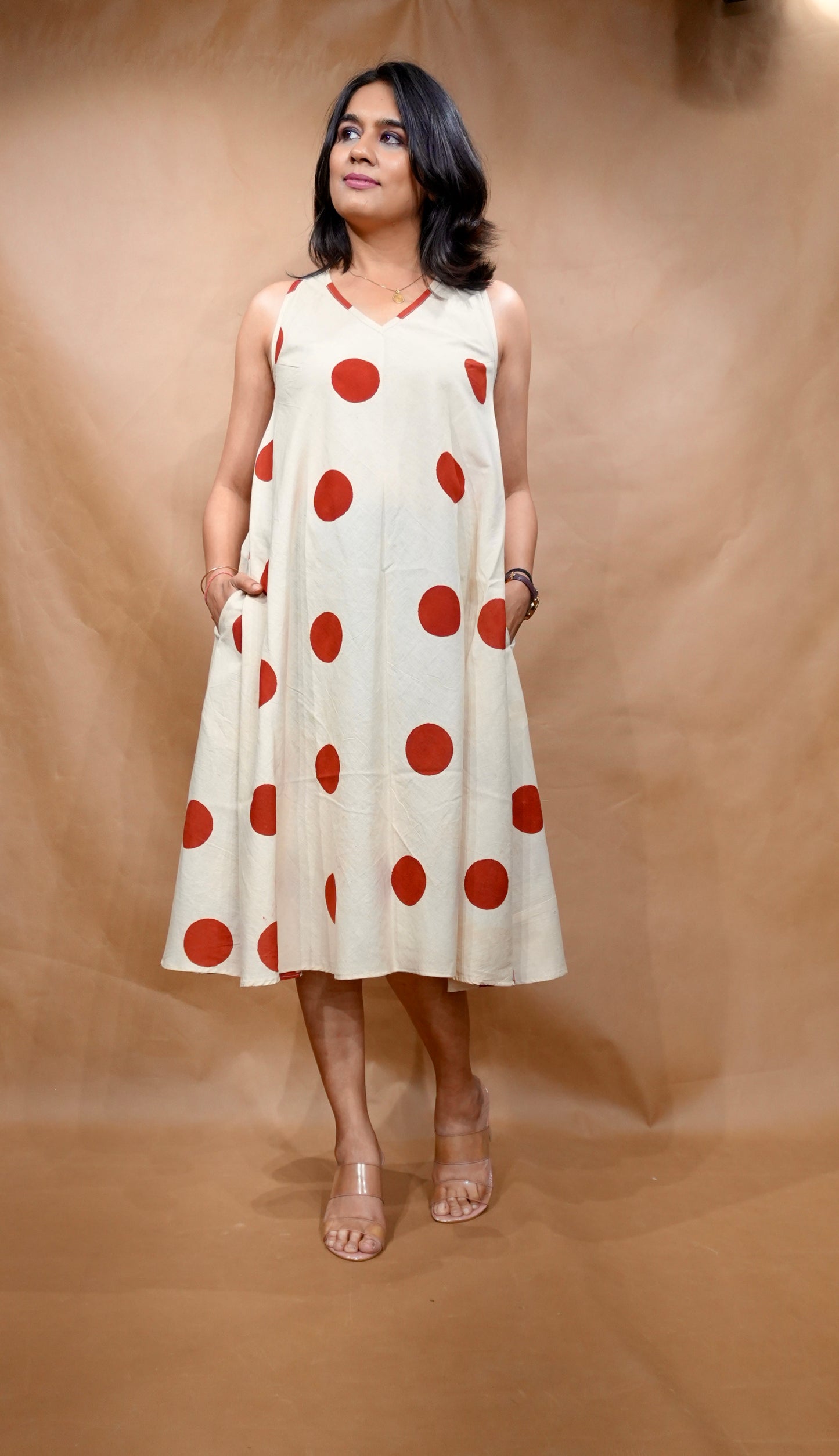 The Vanilla Dot Circular Dress