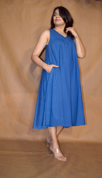 The Cobalt Blue Circular Dress