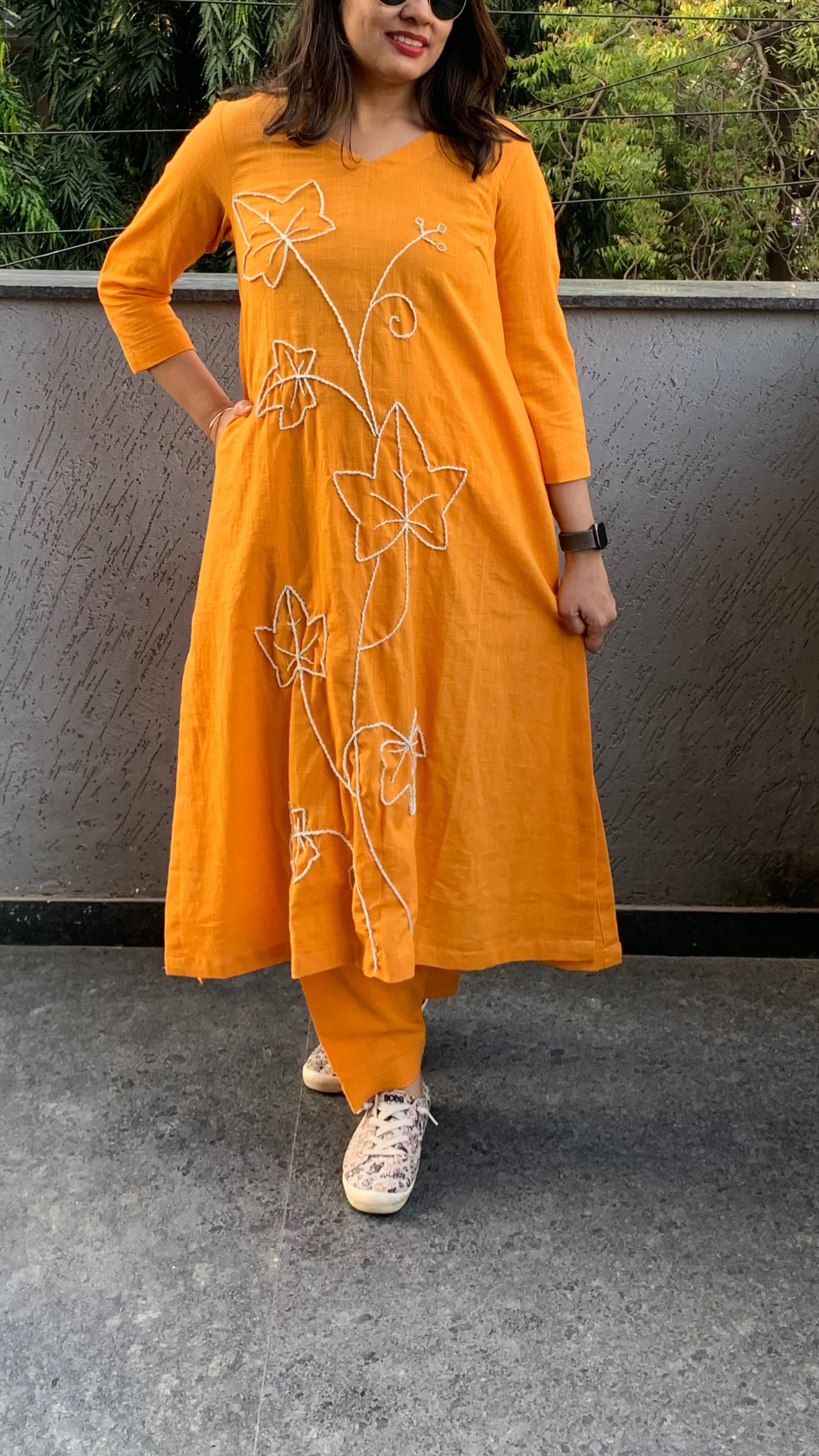 Saffron Bloom Co-ord Set (Echoes of Winter)