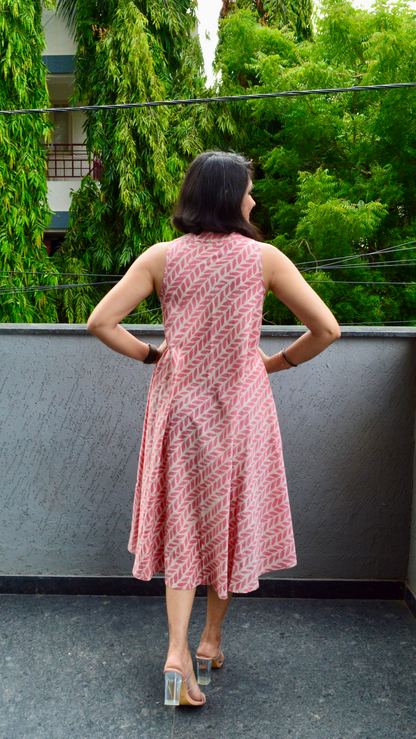 Powder Pink Circular Dress